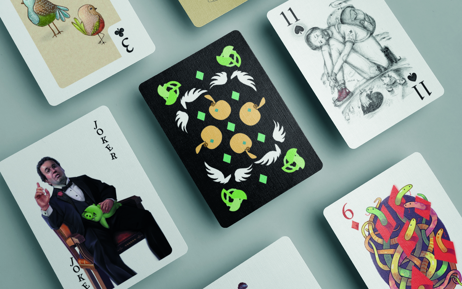 Иллюстрированная колода карт Collective arts — Изображение №1 — Брендинг, Иллюстрация на Dprofile
