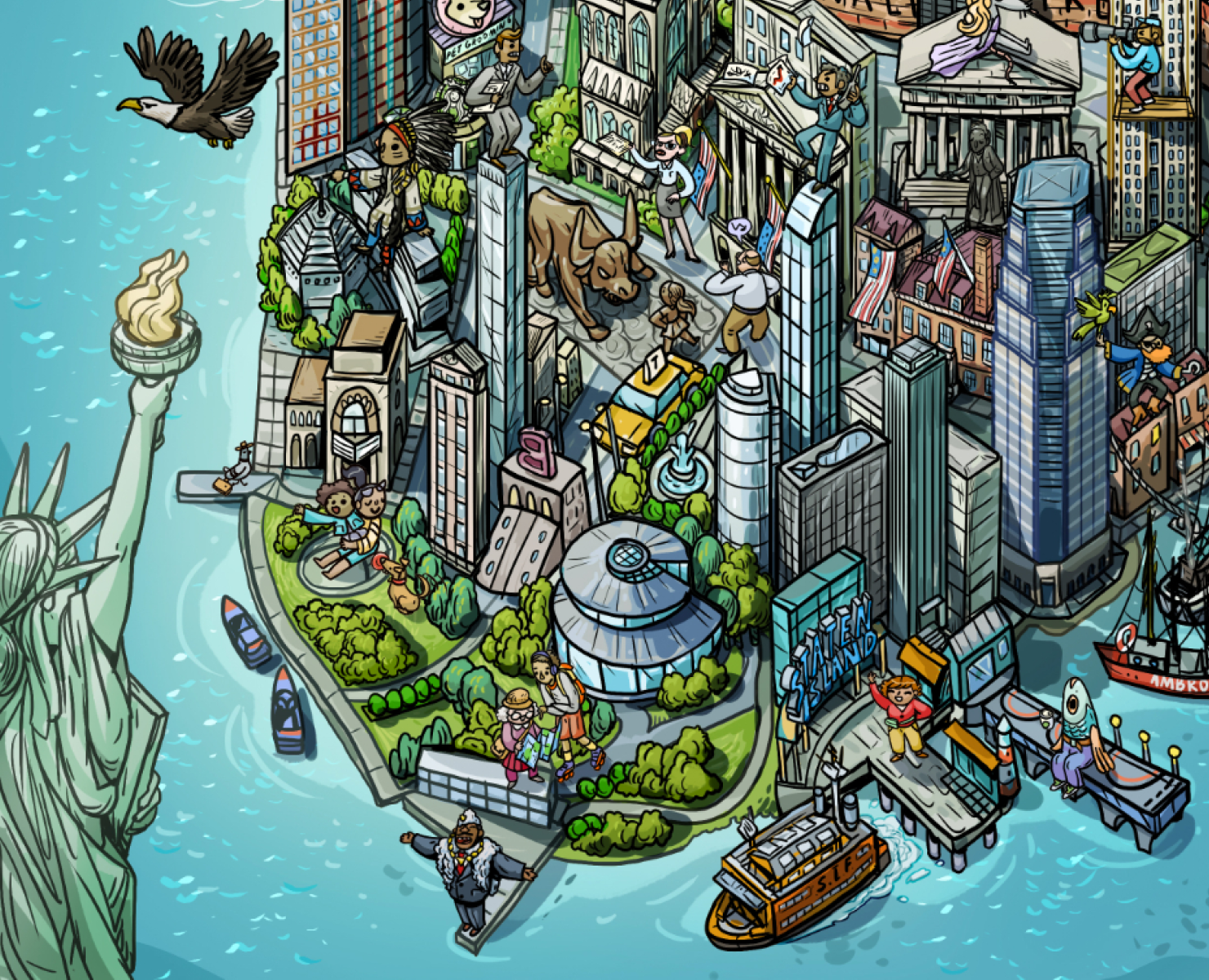 Divercity Map — Иллюстрация, Графика на Dprofile