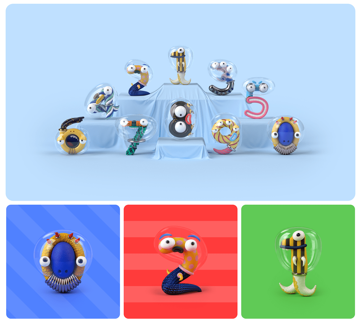 Monster Font — Изображение №11 — Иллюстрация, 3D на Dprofile