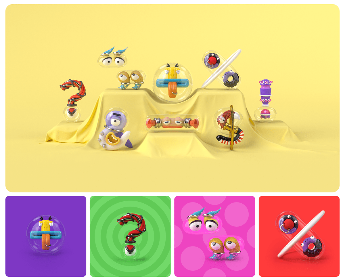 Monster Font — Изображение №14 — Иллюстрация, 3D на Dprofile