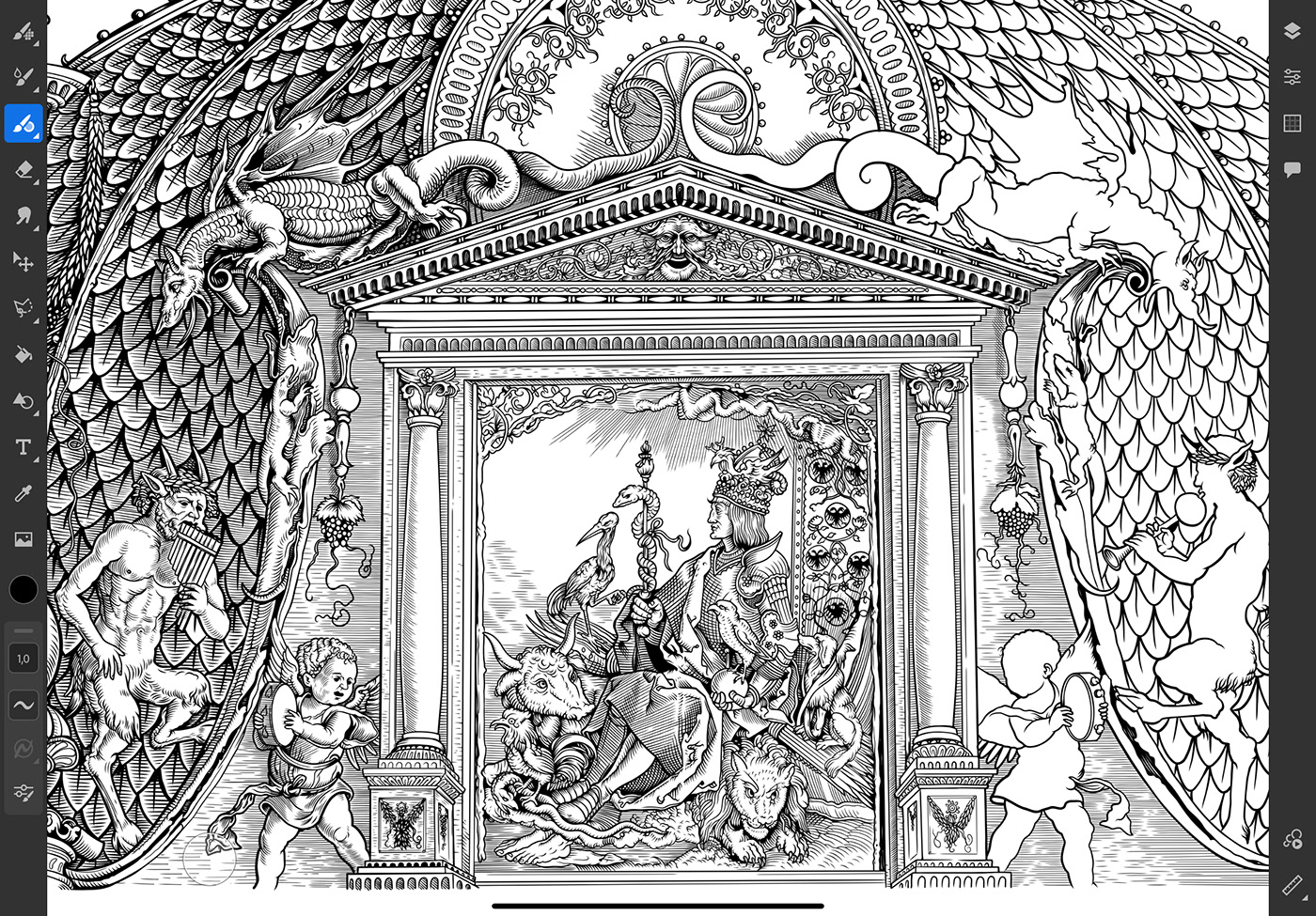 Replica of Durer's engraving. — Изображение №11 — Иллюстрация, Графика на Dprofile