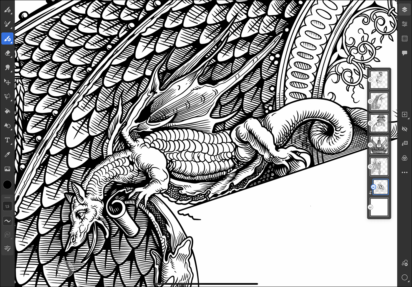 Replica of Durer's engraving. — Изображение №10 — Иллюстрация, Графика на Dprofile