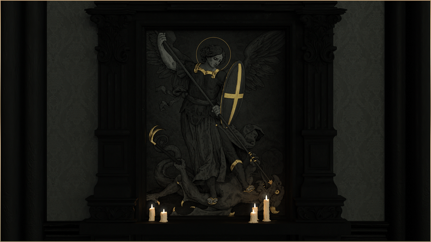 Archangel Michael vector engraving — Изображение №16 — Иллюстрация, Графика на Dprofile