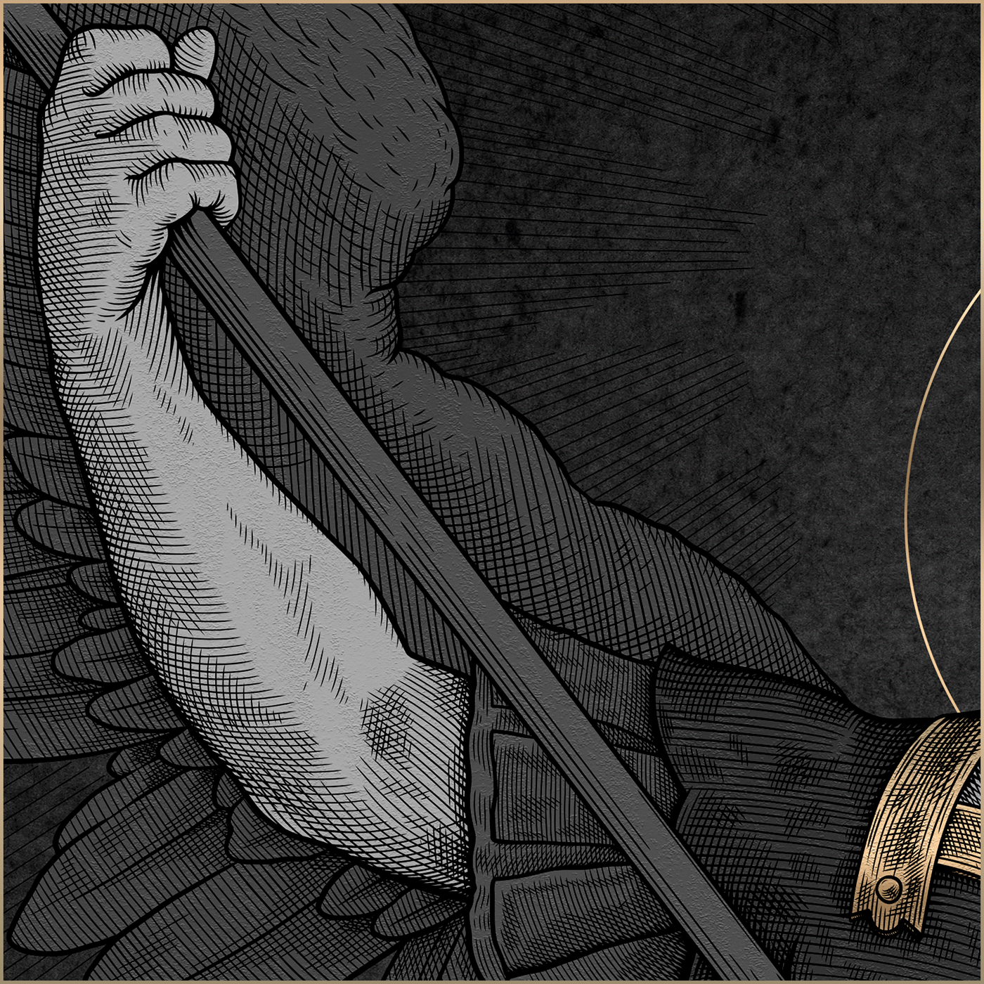 Archangel Michael vector engraving — Изображение №10 — Иллюстрация, Графика на Dprofile