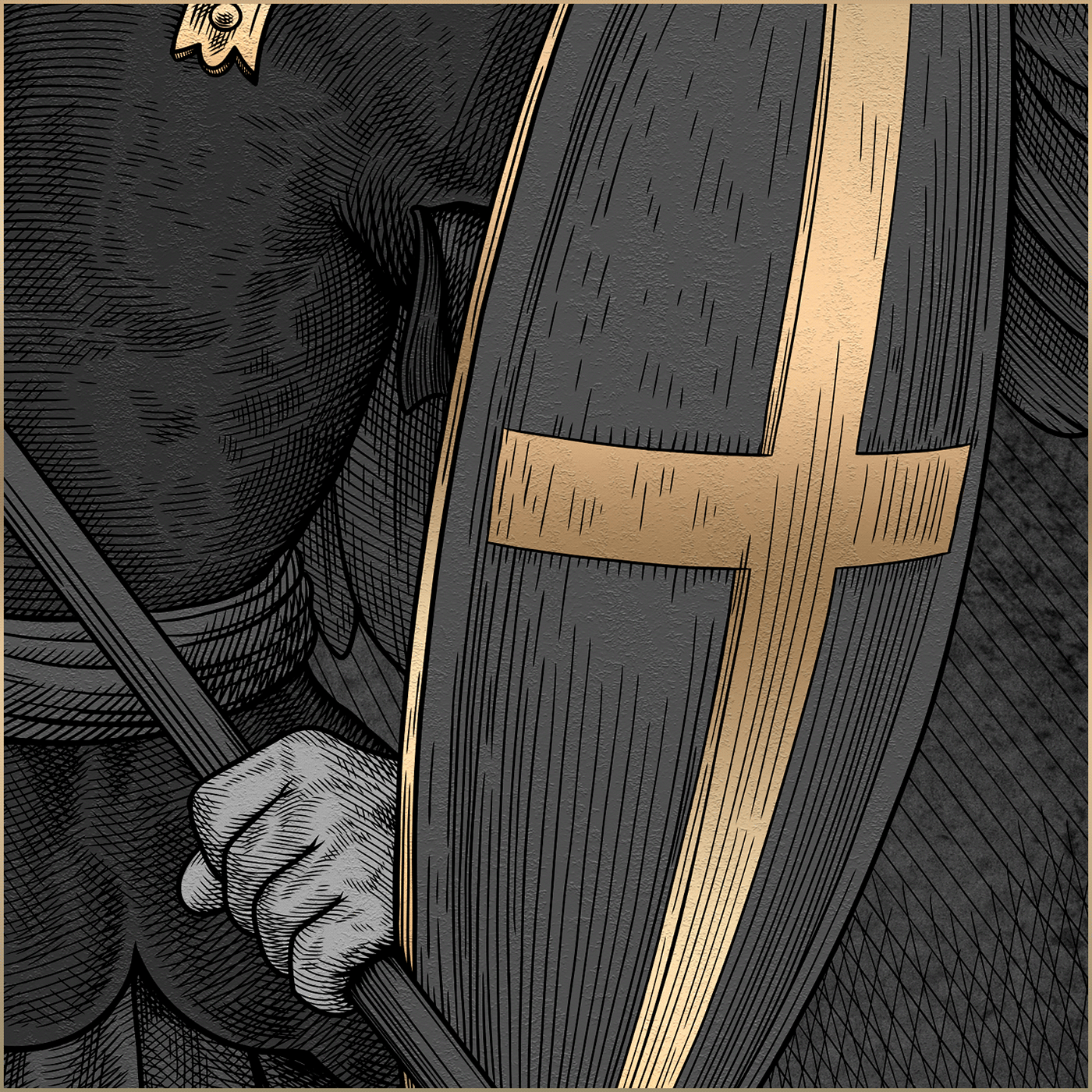 Archangel Michael vector engraving — Изображение №9 — Иллюстрация, Графика на Dprofile