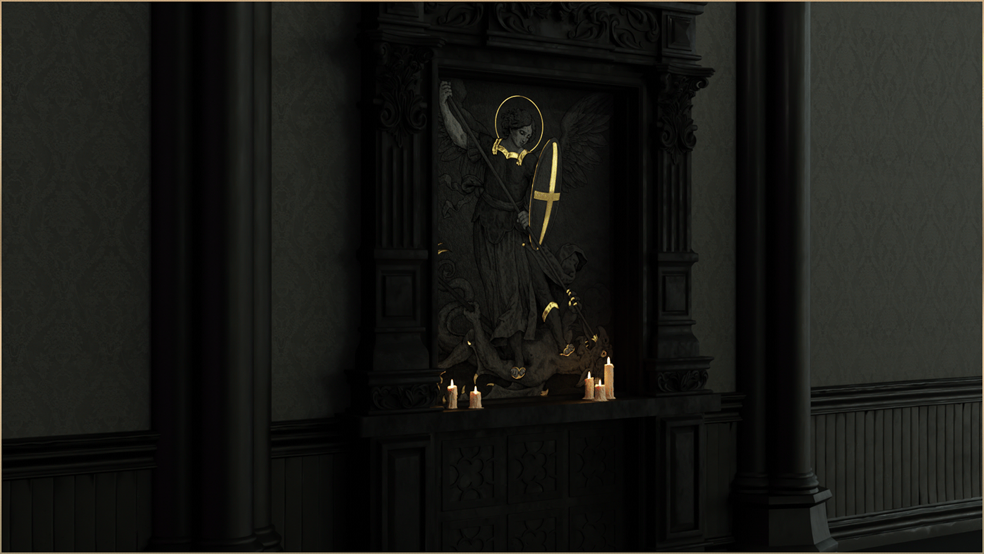 Archangel Michael vector engraving — Изображение №14 — Иллюстрация, Графика на Dprofile