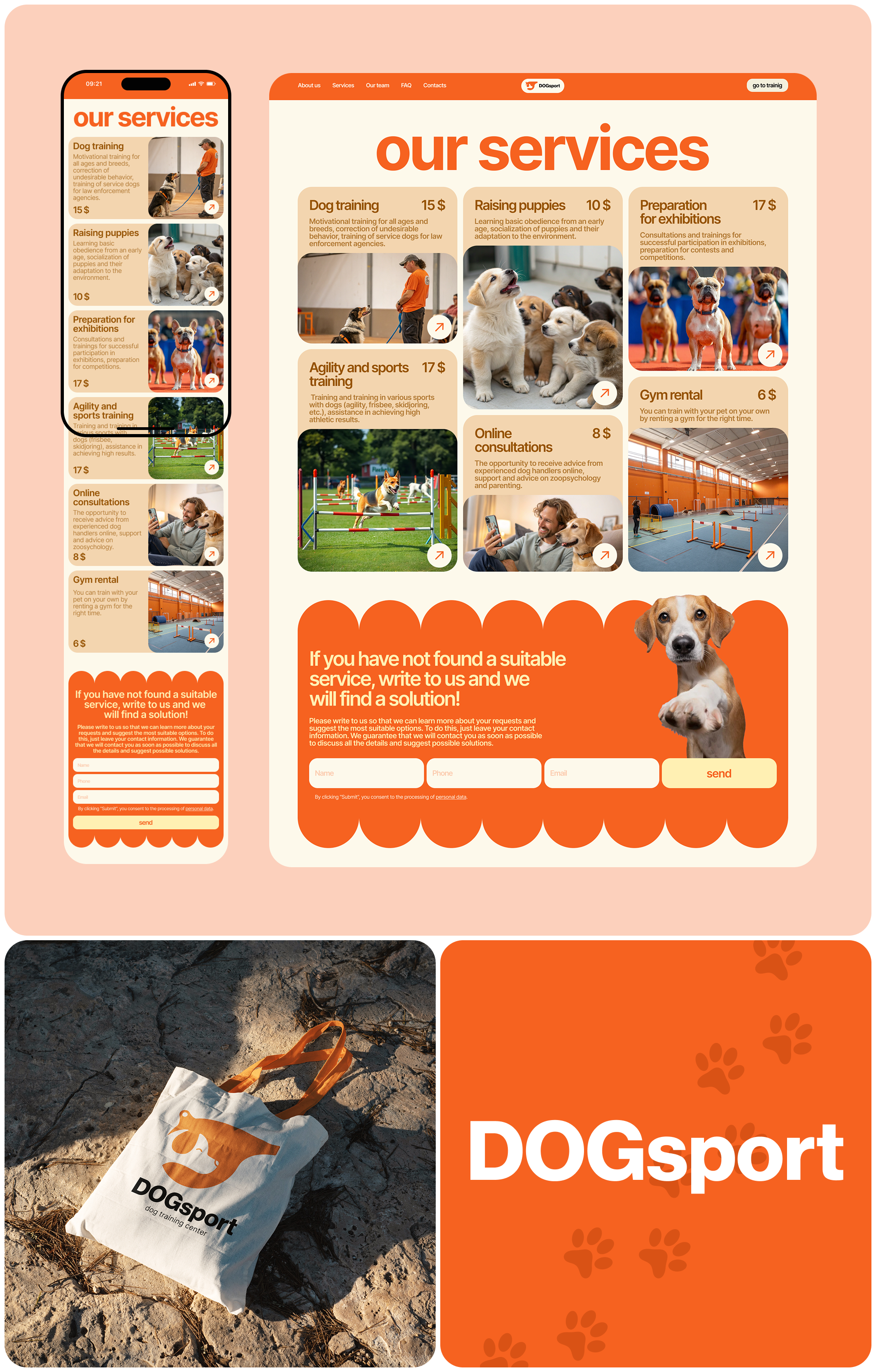 DOGsport | Corporate website — Изображение №4 — Интерфейсы, Брендинг на Dprofile