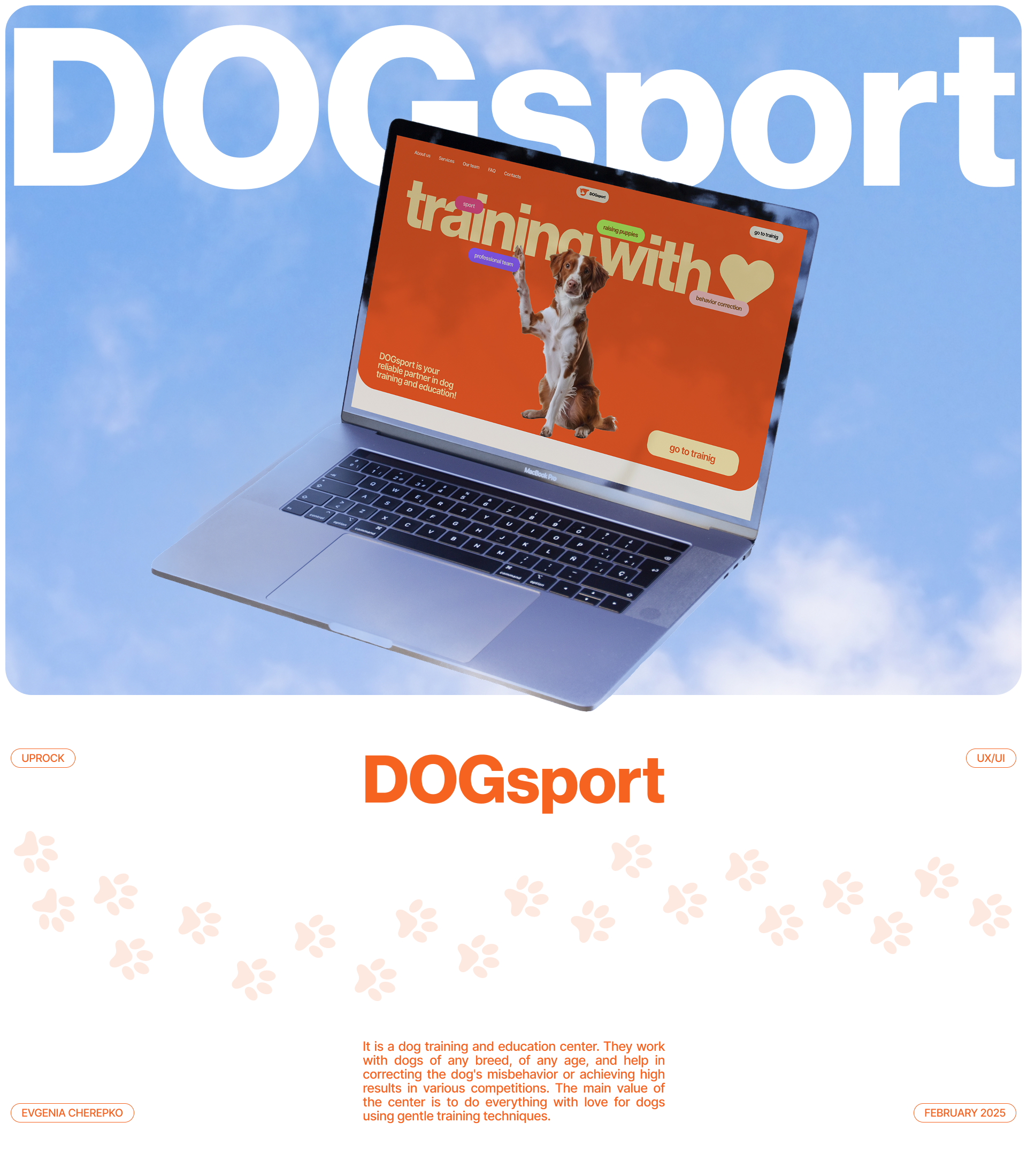 DOGsport | Corporate website — Изображение №1 — Интерфейсы, Брендинг на Dprofile