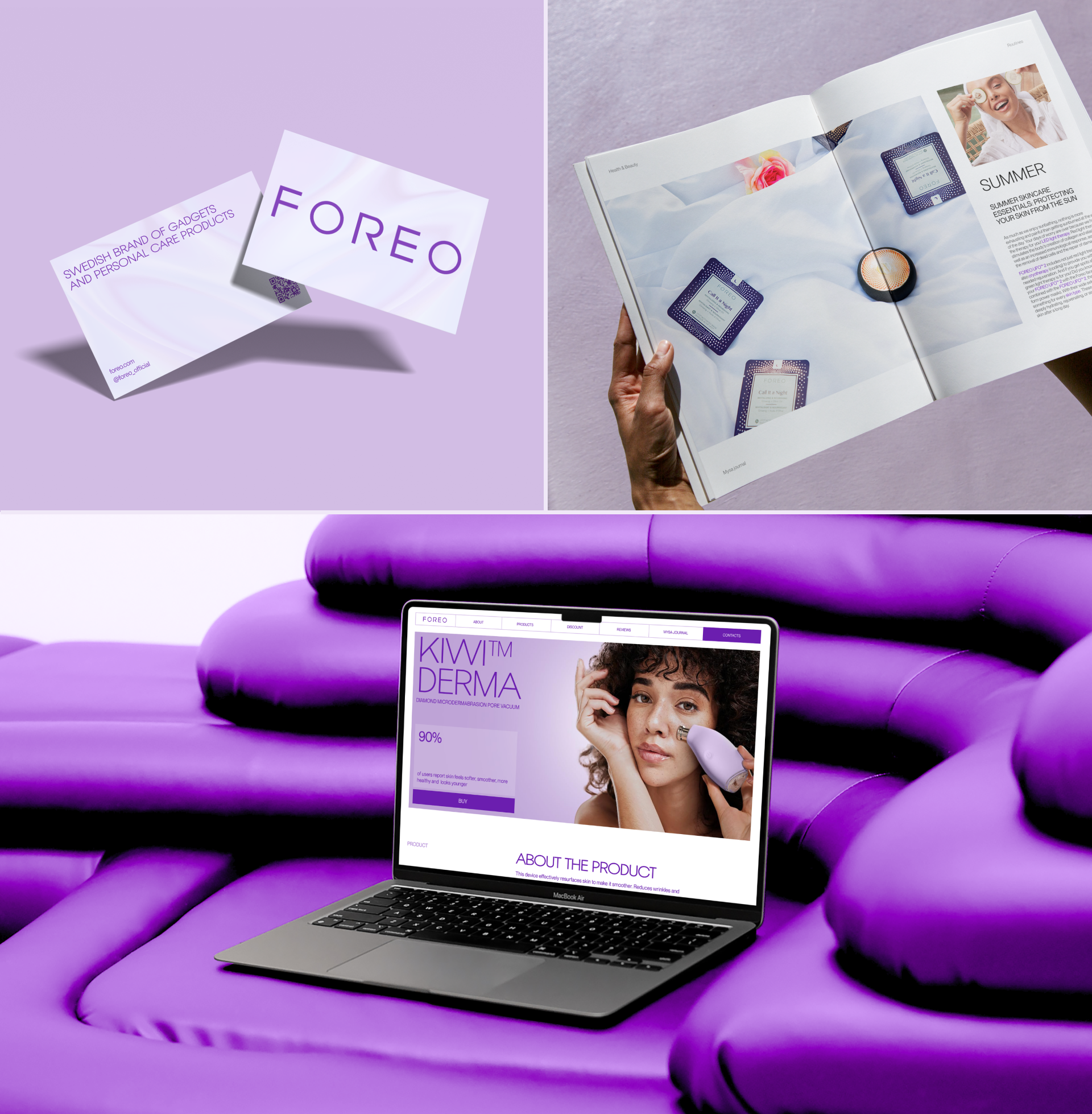 FOREO Sweden | Corporate website — Изображение №6 — Интерфейсы, Анимация на Dprofile