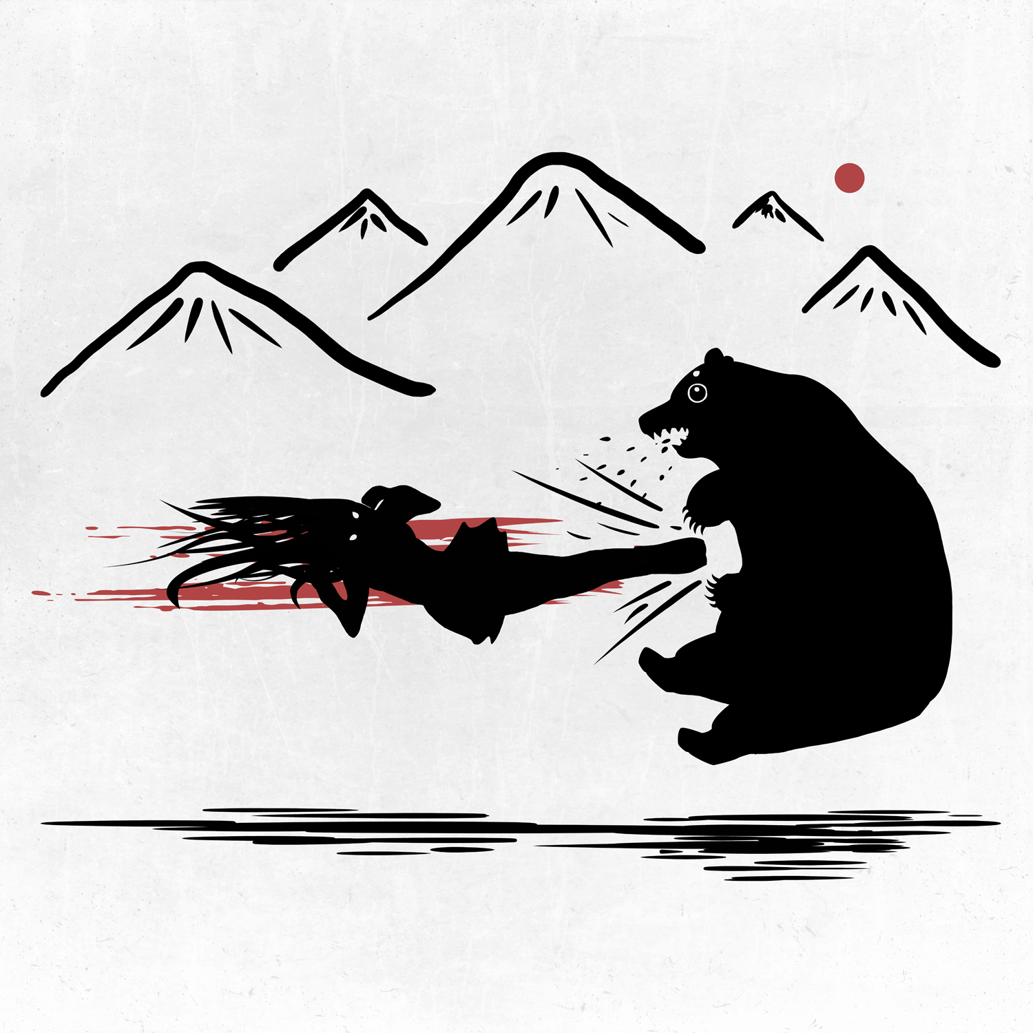 Коллекция принтов для футболок "Bear Kick"" — Изображение №1 — Иллюстрация на Dprofile