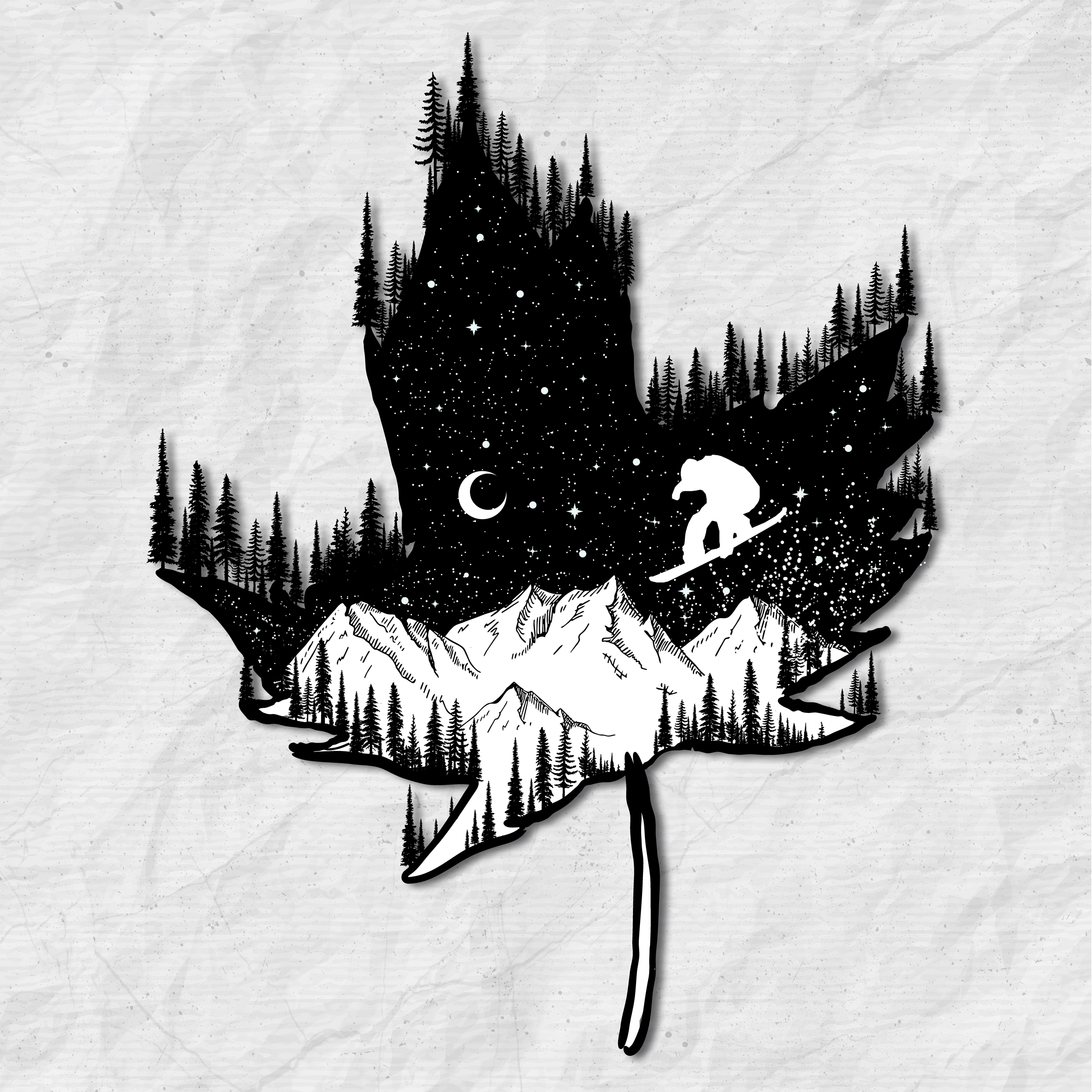 Коллекция принтов "Snowboard" — Изображение №4 — Иллюстрация на Dprofile