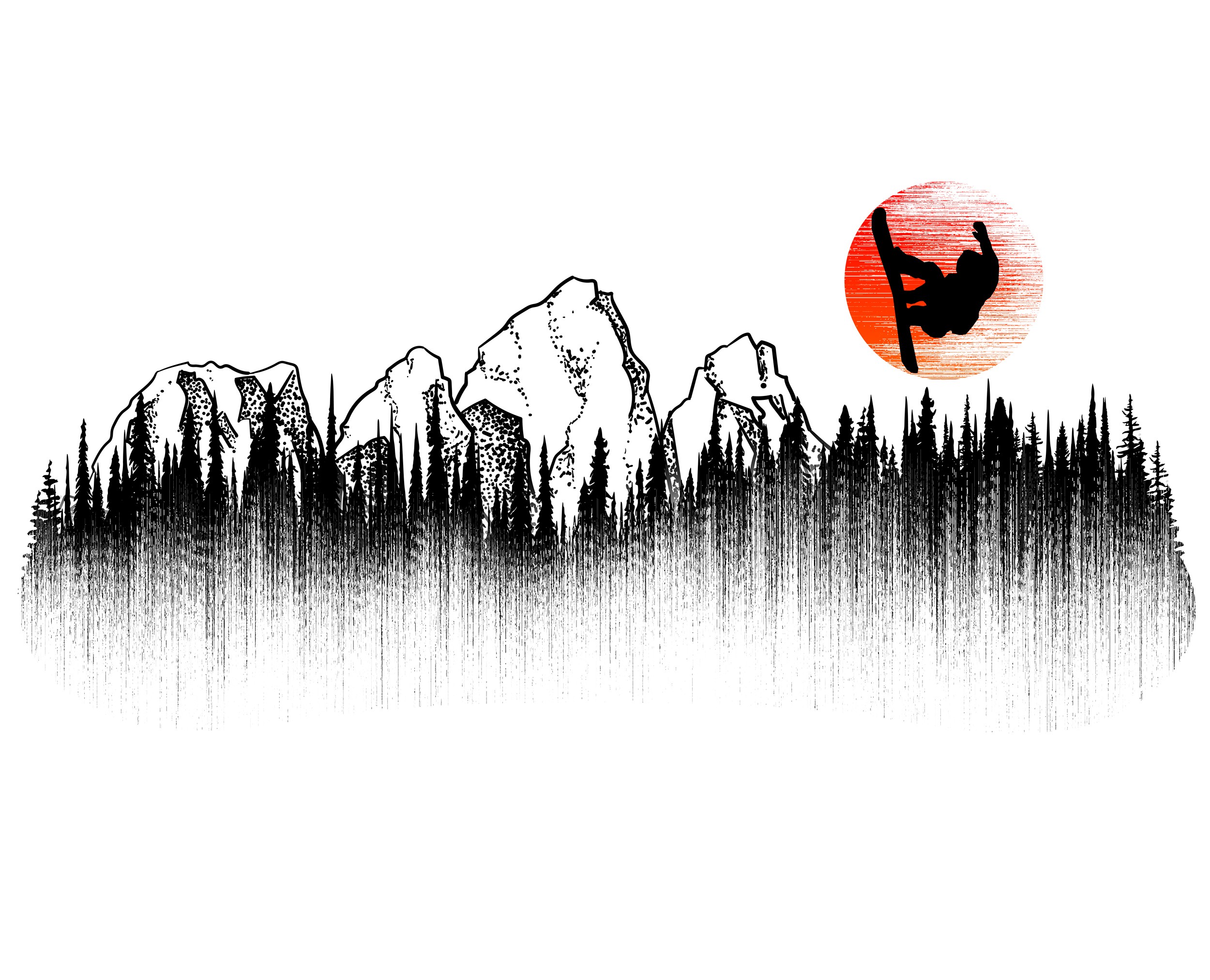 Коллекция принтов "Snowboard" — Иллюстрация на Dprofile