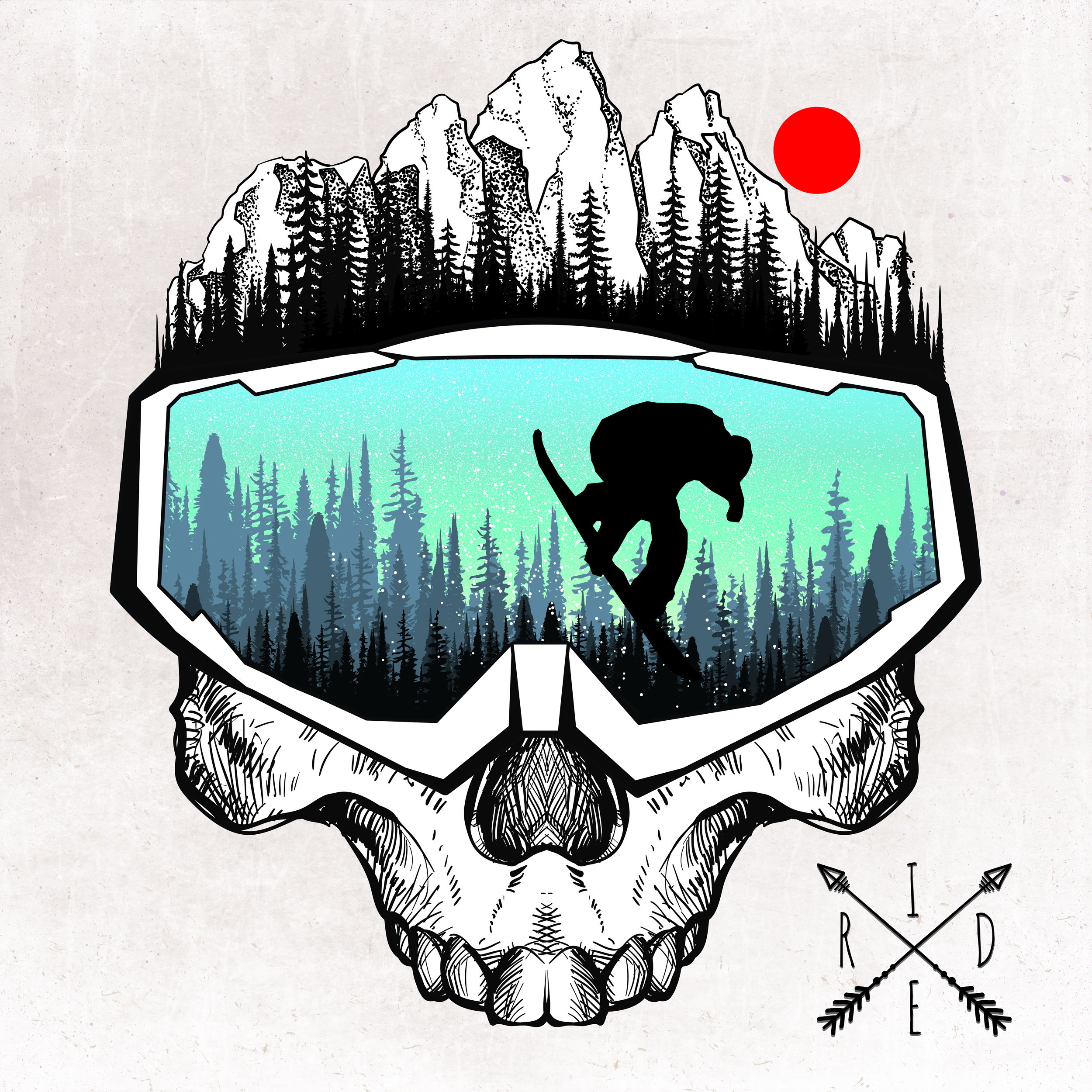 Коллекция принтов "Snowboard" — Изображение №7 — Иллюстрация на Dprofile