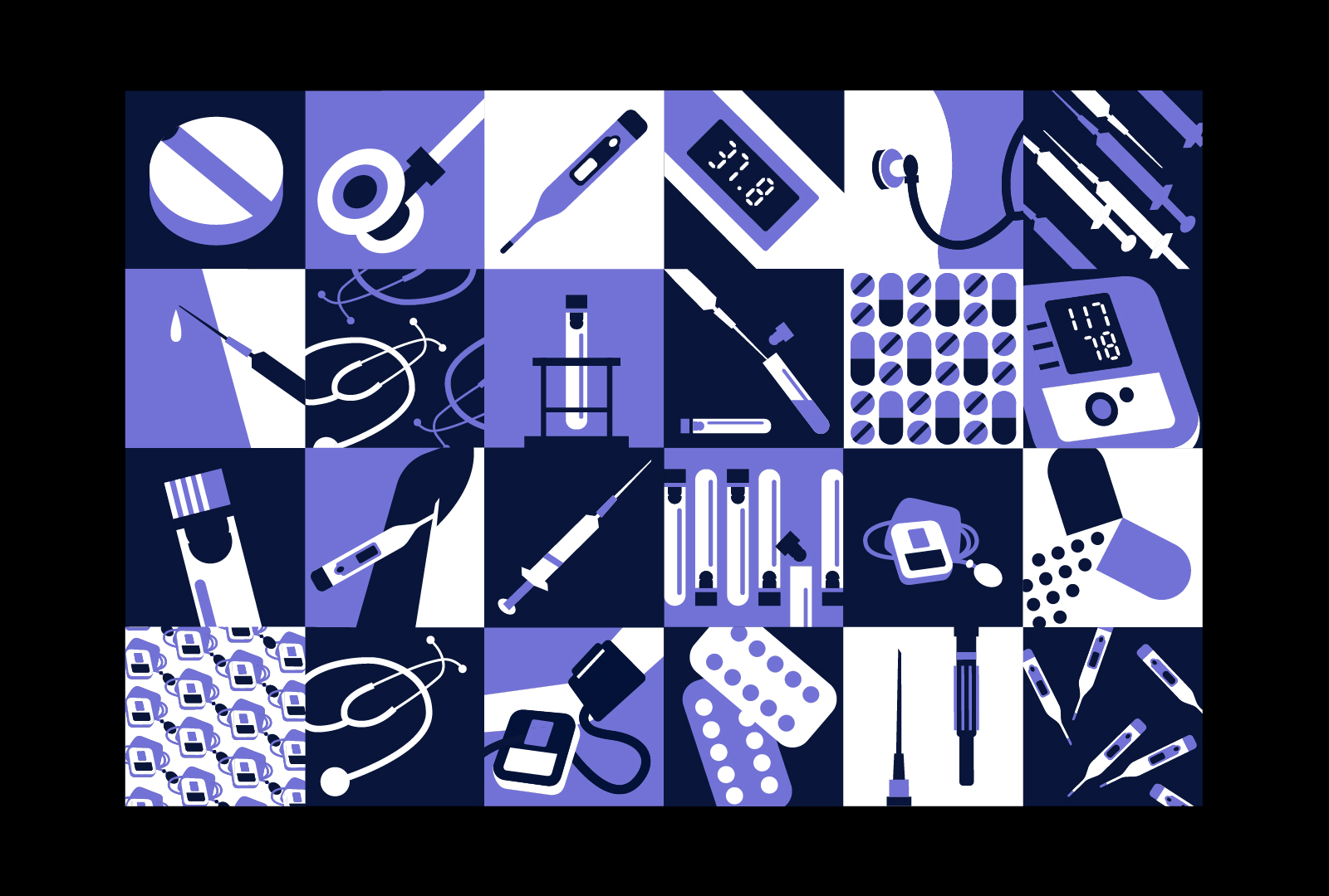 Серия flat-иллюстраций | Кабинет врача — Изображение №2 — Иллюстрация, Графика на Dprofile