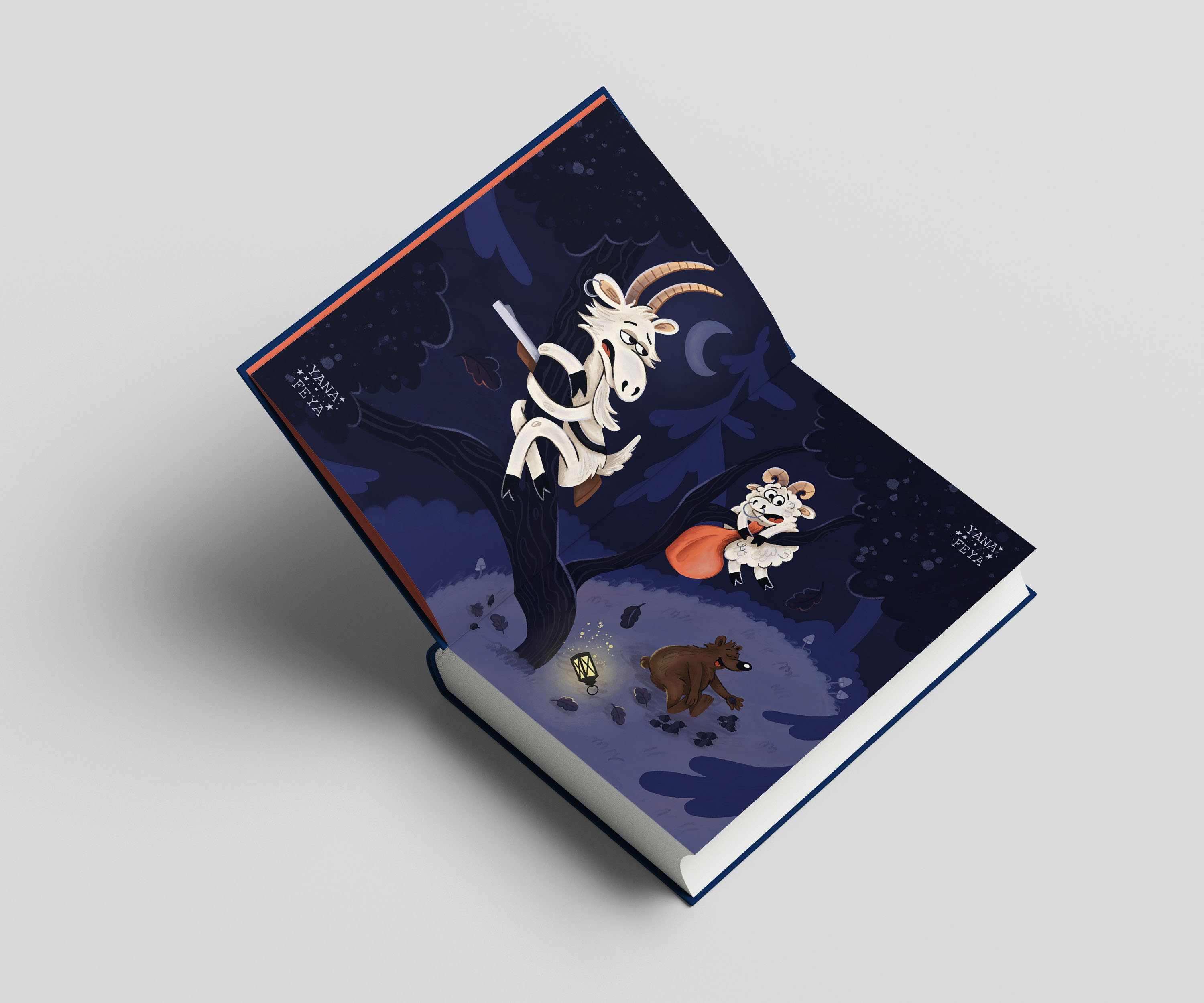 Испуганные медведь и волки — Изображение №19 — Иллюстрация на Dprofile