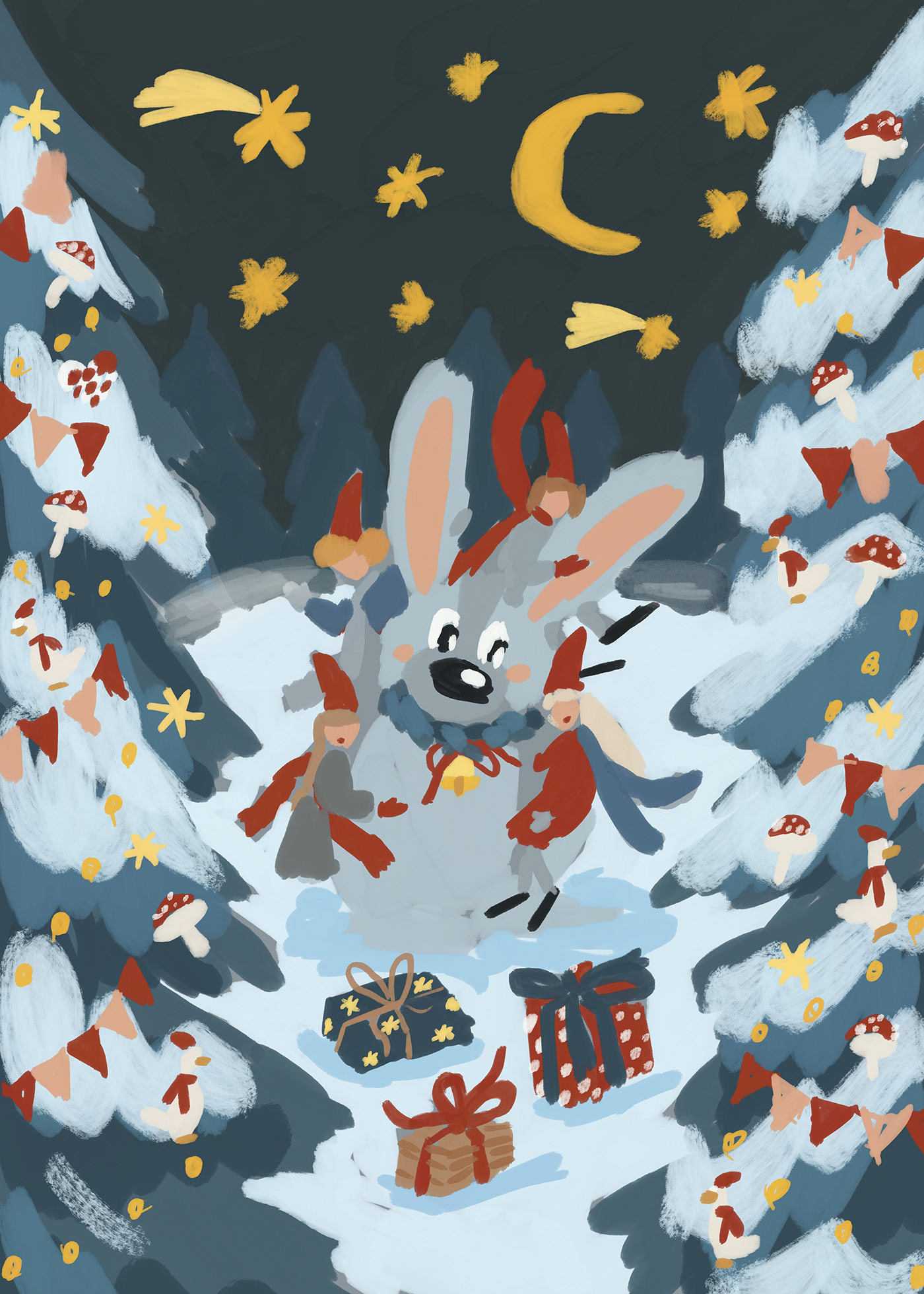 Рождественские гномы — Изображение №15 — Иллюстрация на Dprofile