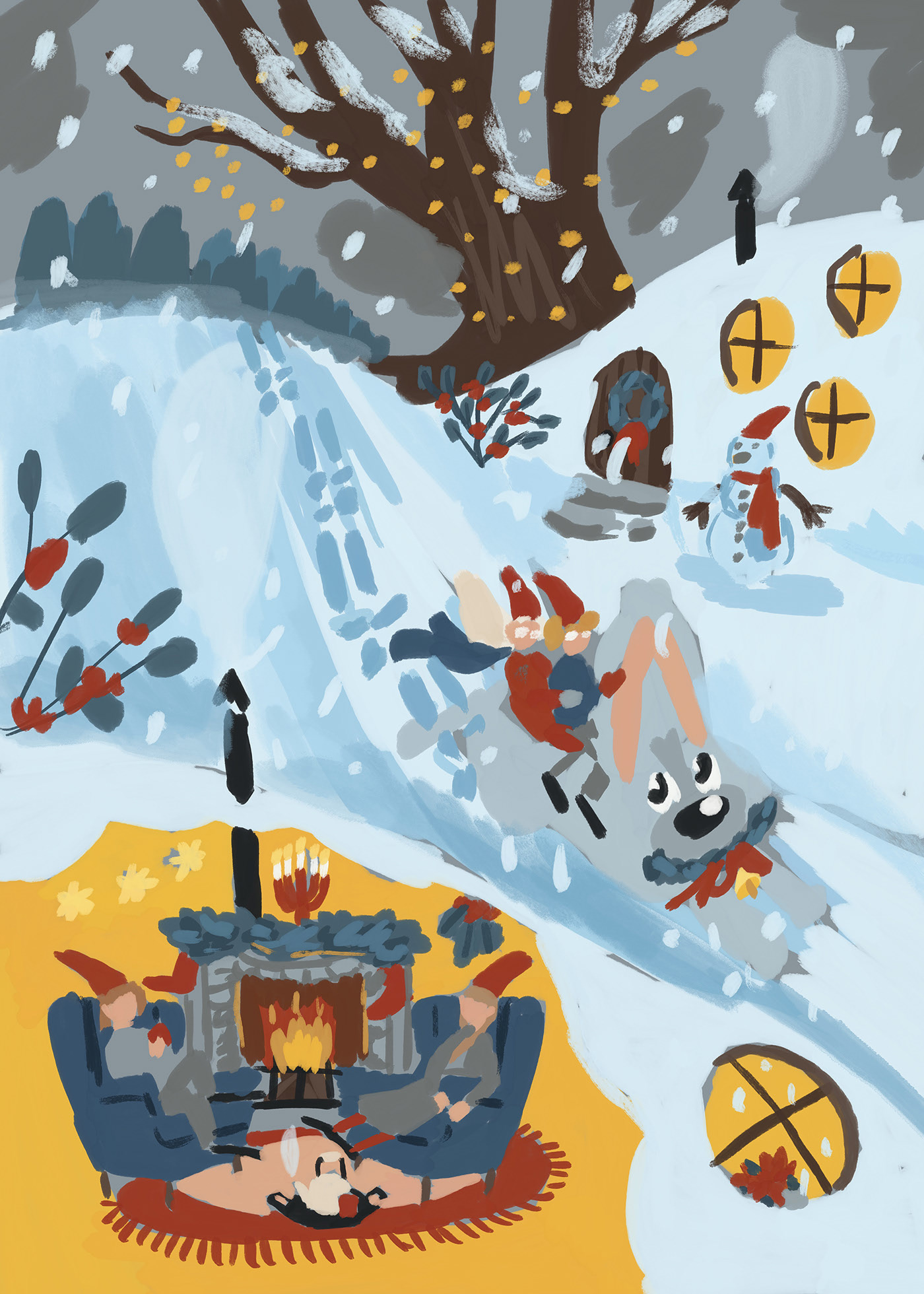 Рождественские гномы — Изображение №16 — Иллюстрация на Dprofile