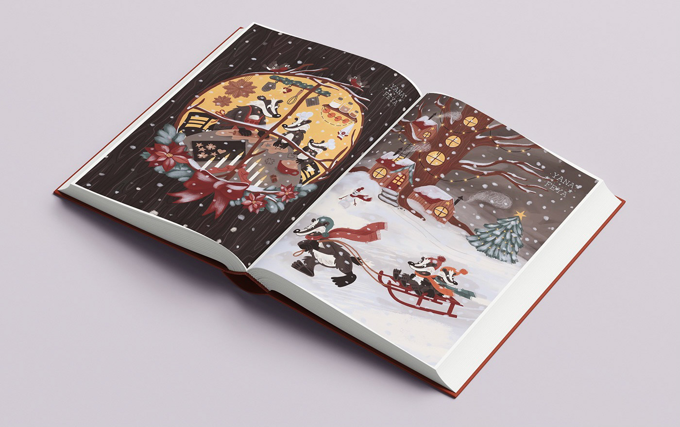 Дружная семья барсуков — Изображение №3 — Иллюстрация на Dprofile