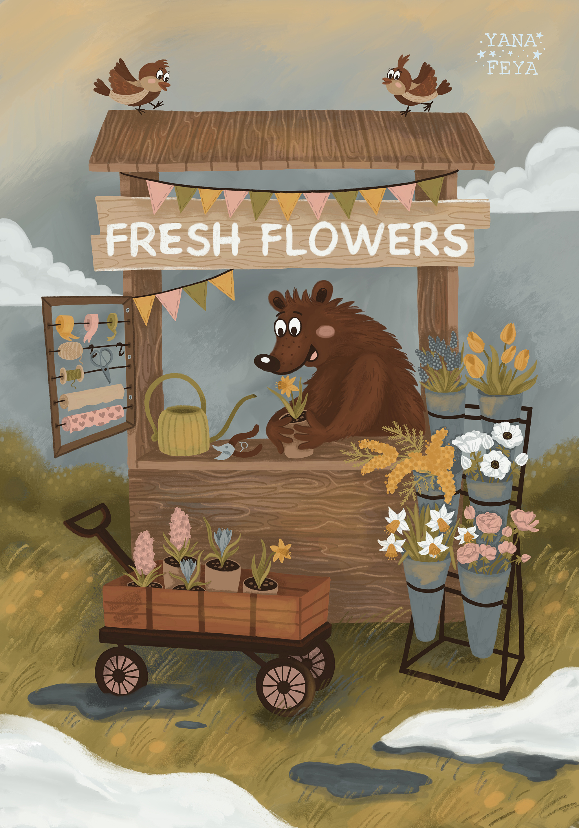 Весенний медведь — Изображение №14 — Иллюстрация на Dprofile