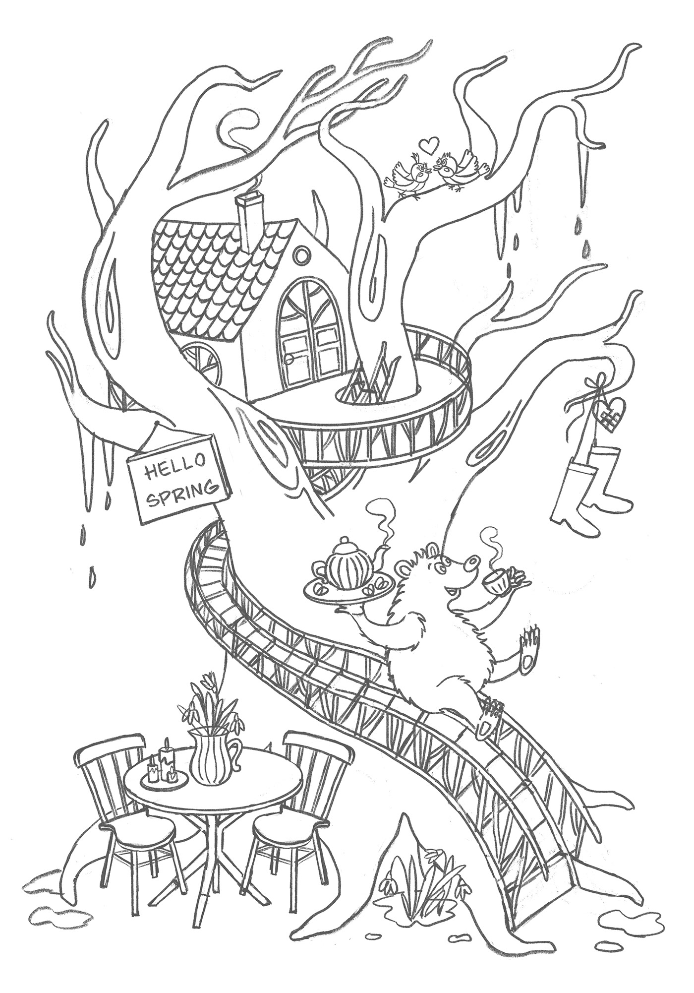 Весенний медведь — Изображение №5 — Иллюстрация на Dprofile