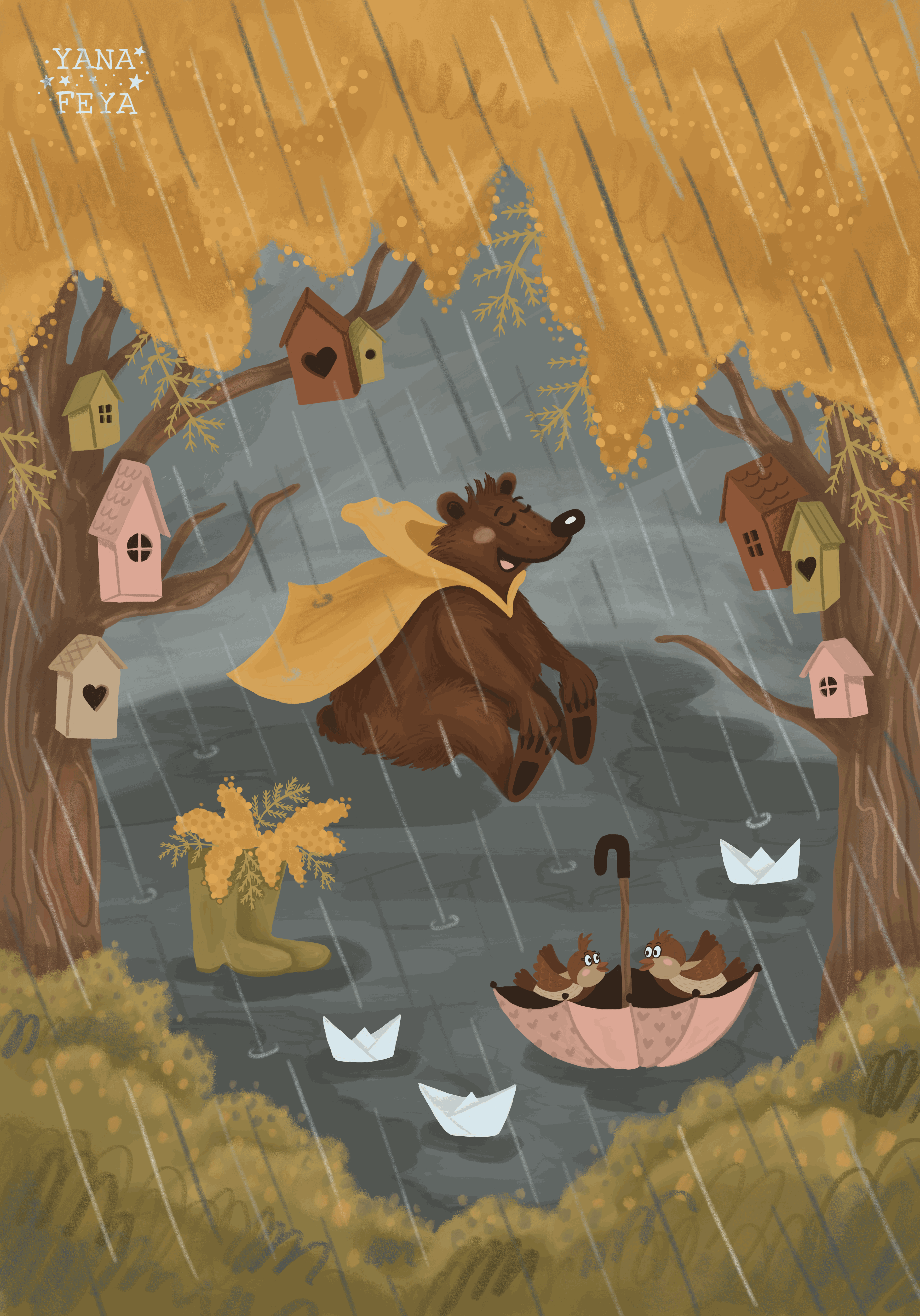 Весенний медведь — Изображение №15 — Иллюстрация на Dprofile