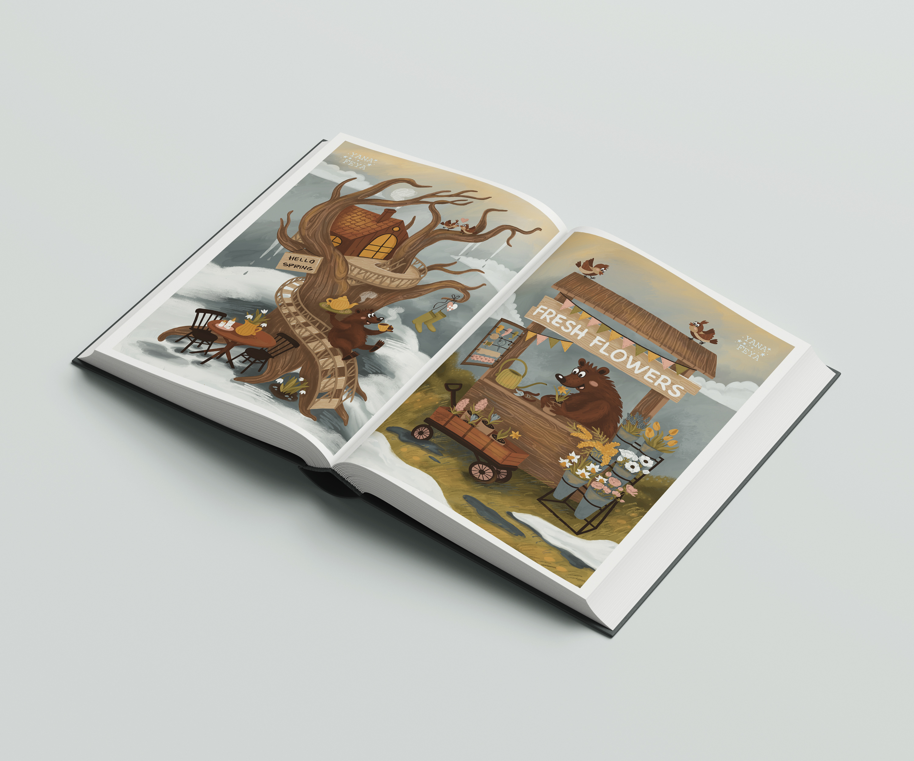 Весенний медведь — Изображение №19 — Иллюстрация на Dprofile