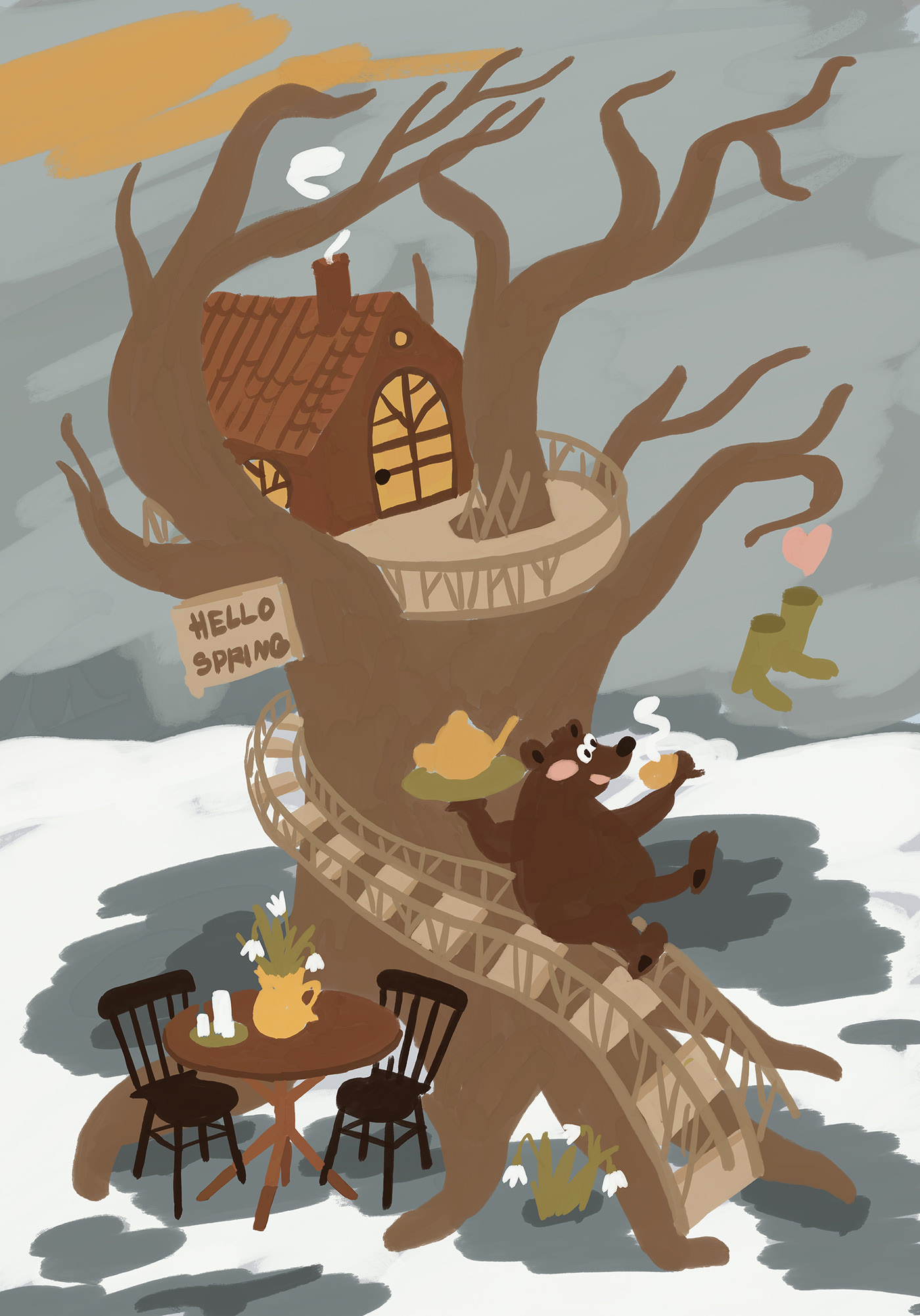 Весенний медведь — Изображение №9 — Иллюстрация на Dprofile