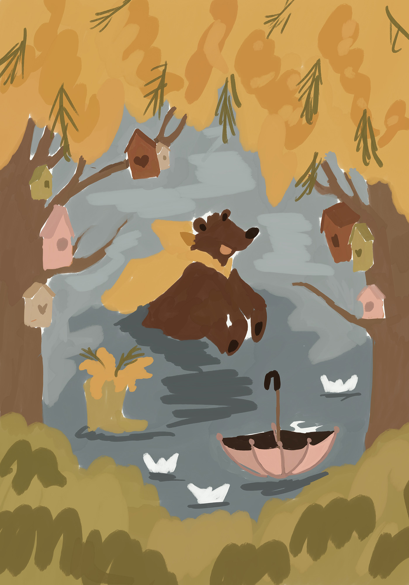 Весенний медведь — Изображение №11 — Иллюстрация на Dprofile