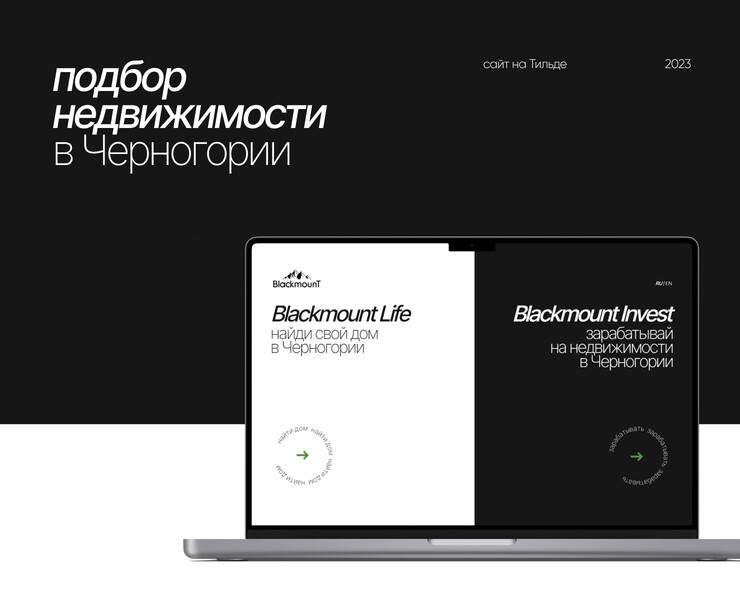 Подбор недвижимости в Черногории | Дизайн сайта — Интерфейсы на Dprofile