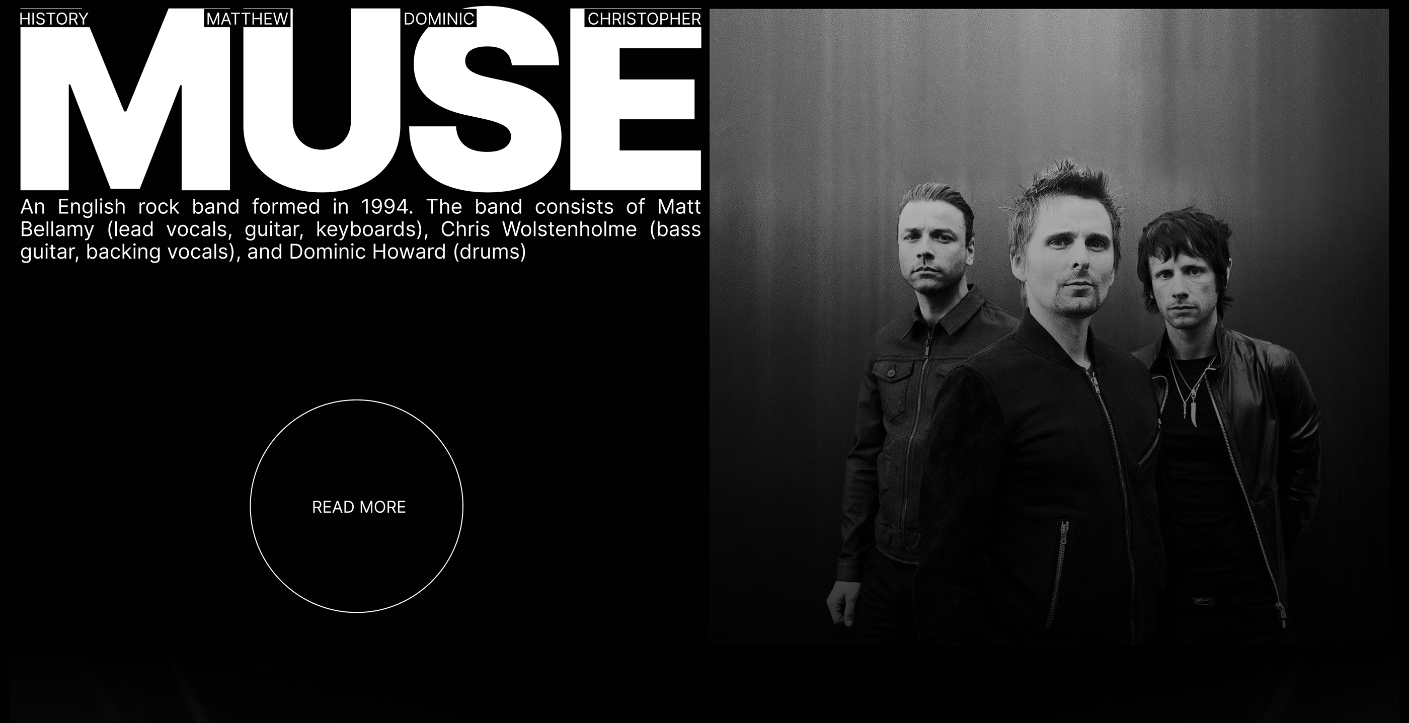 MUSE longread | Лонгрид о группе MUSE — Изображение №6 — Интерфейсы на Dprofile