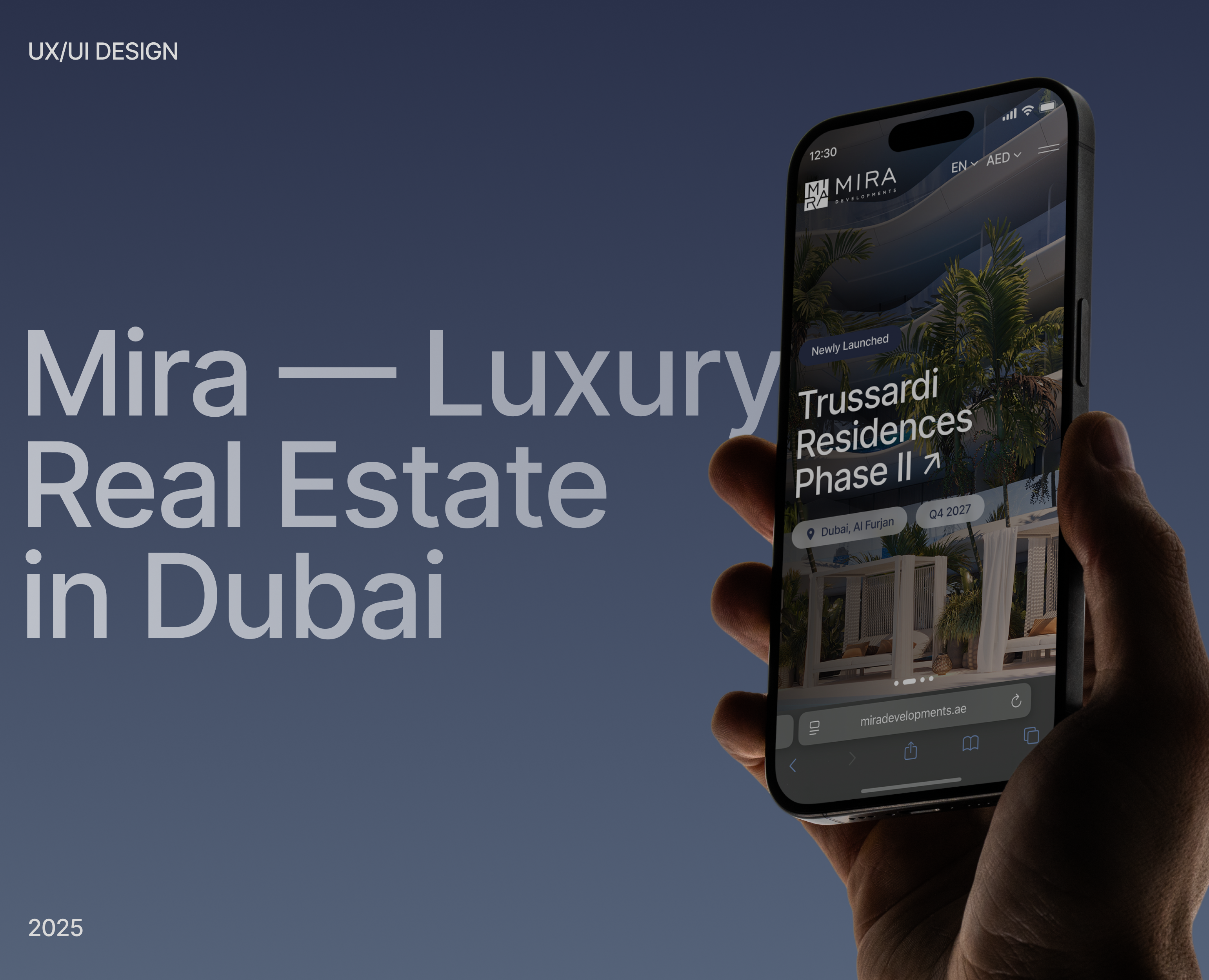 Mira Developments — Real Estate in Dubai — Интерфейсы, Анимация на Dprofile