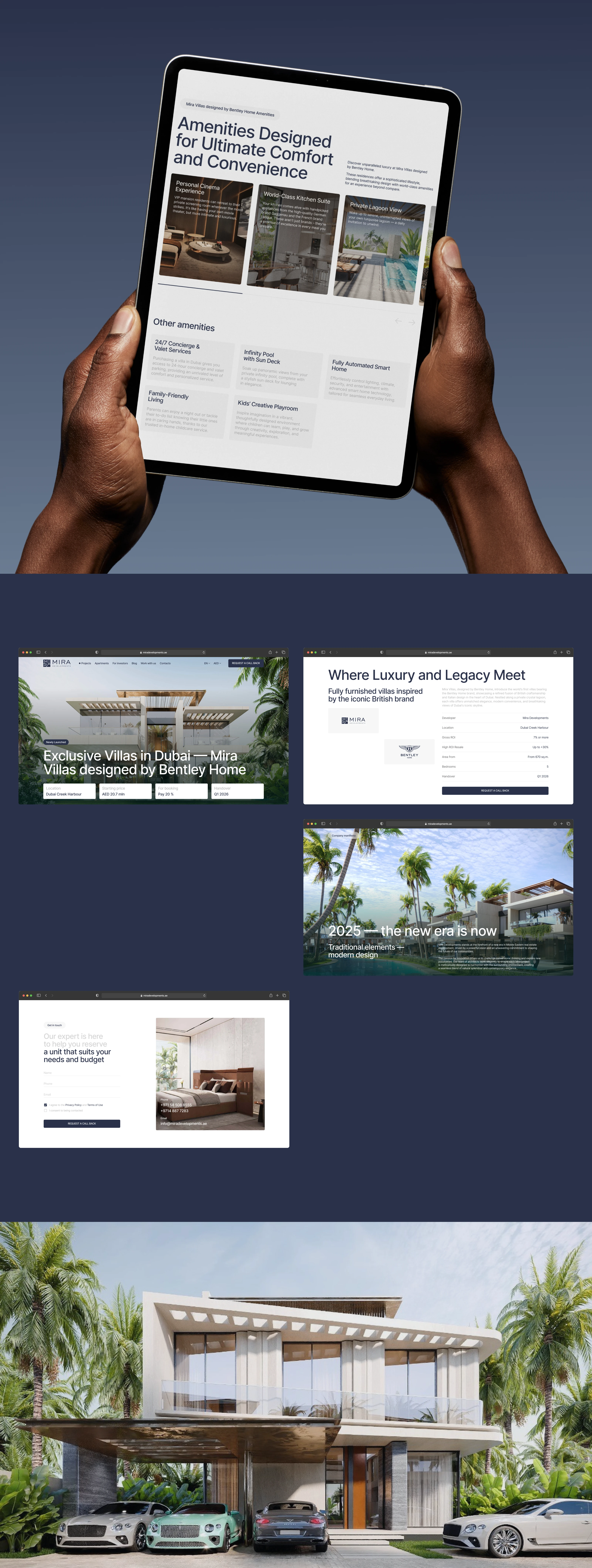 Mira Developments — Real Estate in Dubai — Изображение №4 — Интерфейсы, Анимация на Dprofile