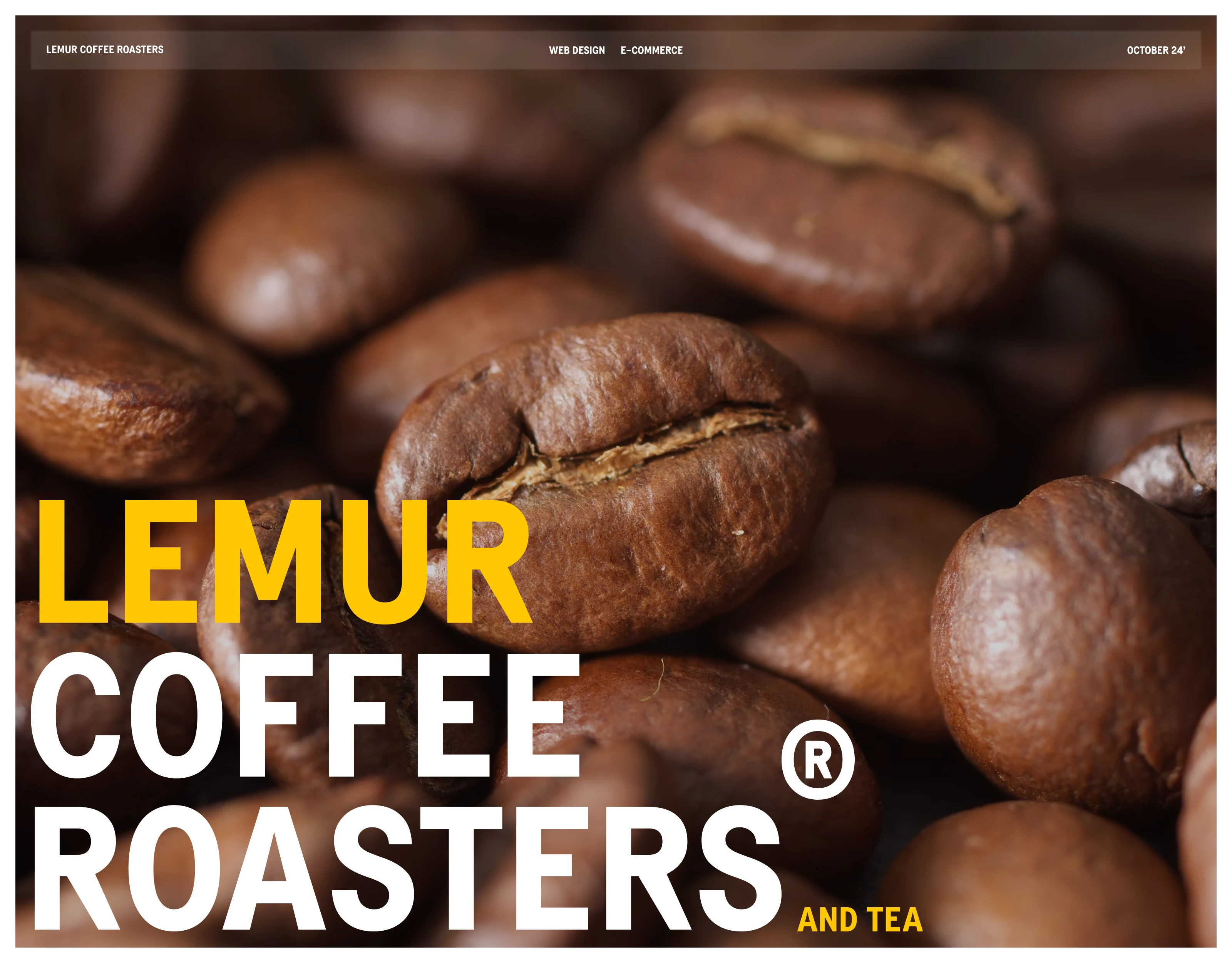 Lemur Coffee Roasters – Web Site Design — Изображение №1 — Интерфейсы на Dprofile