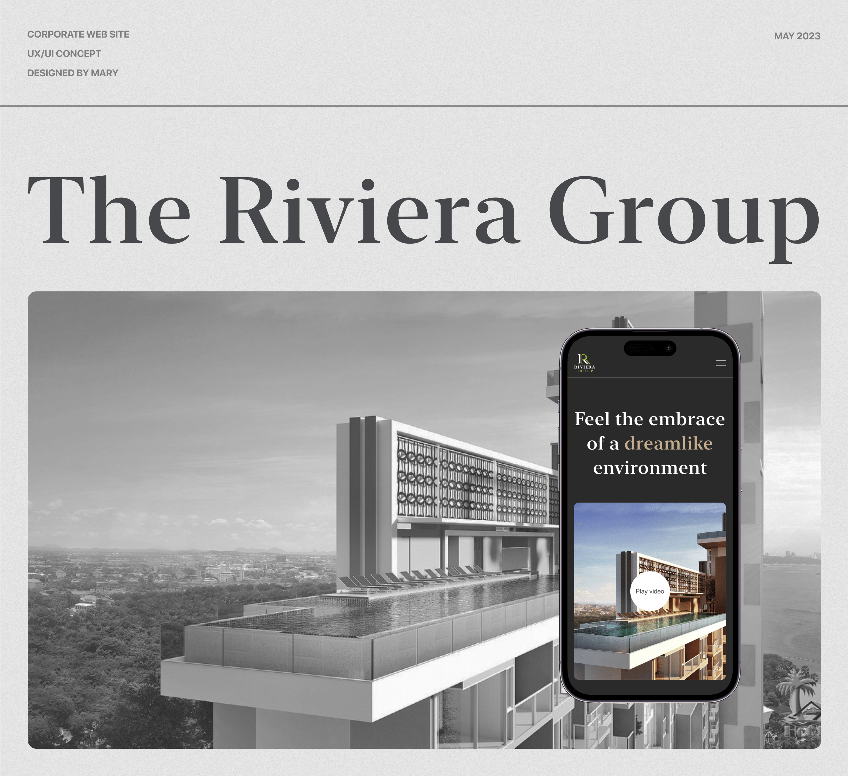 The Riviera Group – Website Redesign — Изображение №1 — Интерфейсы, Анимация на Dprofile