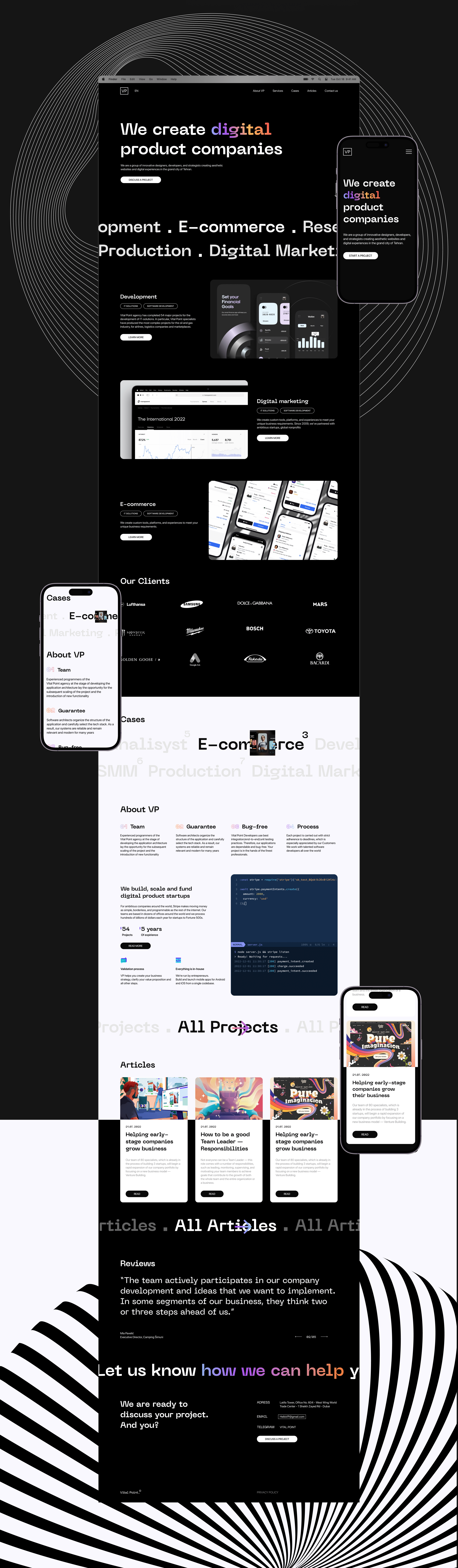 Vital Point — digital agency — Изображение №4 — Интерфейсы на Dprofile