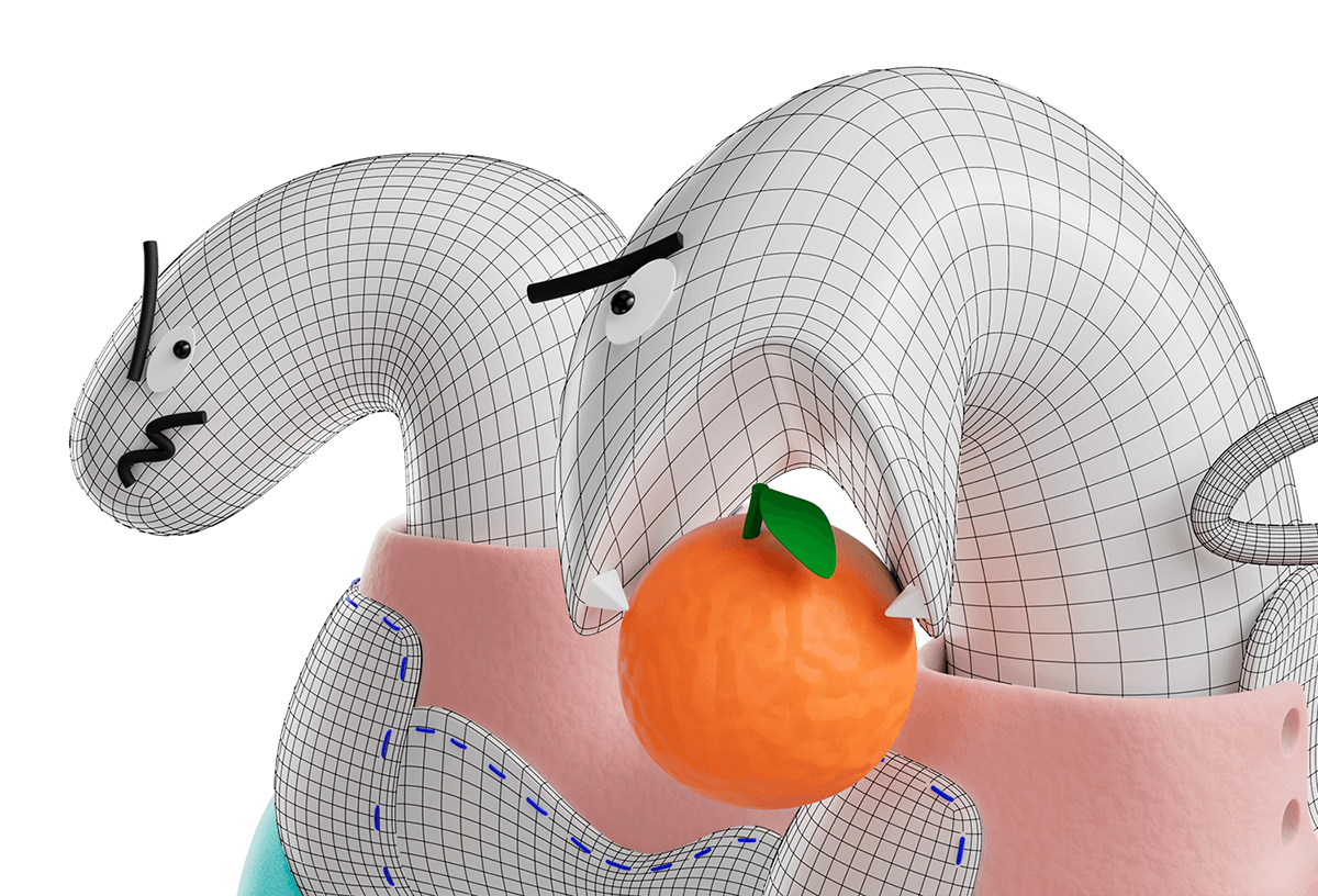 Любознательные носки — Изображение №9 — Иллюстрация, 3D на Dprofile