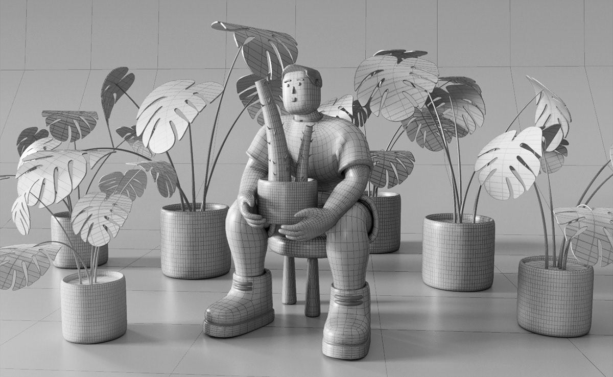 Кактус — Изображение №7 — Иллюстрация, 3D на Dprofile