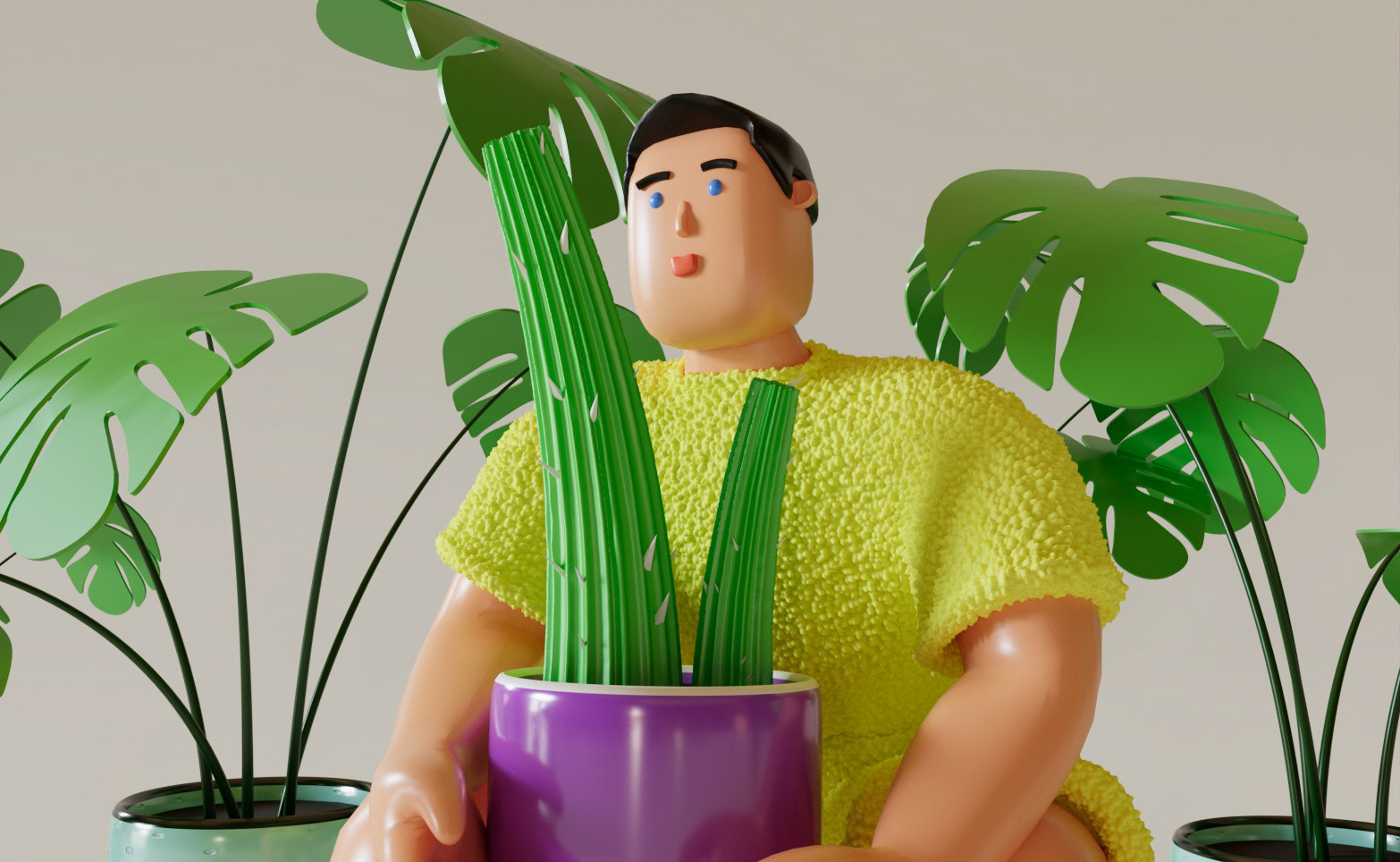 Кактус — Изображение №6 — Иллюстрация, 3D на Dprofile