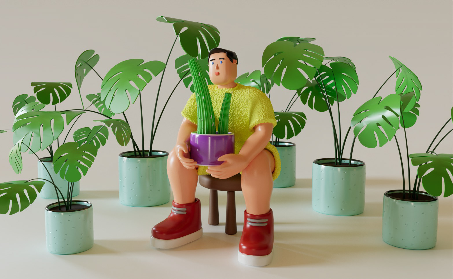Кактус — Изображение №5 — Иллюстрация, 3D на Dprofile