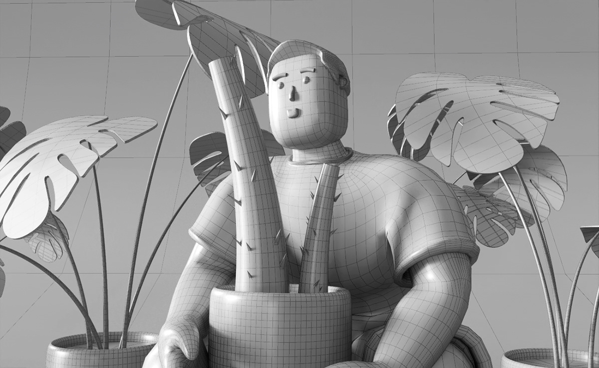 Кактус — Изображение №8 — Иллюстрация, 3D на Dprofile