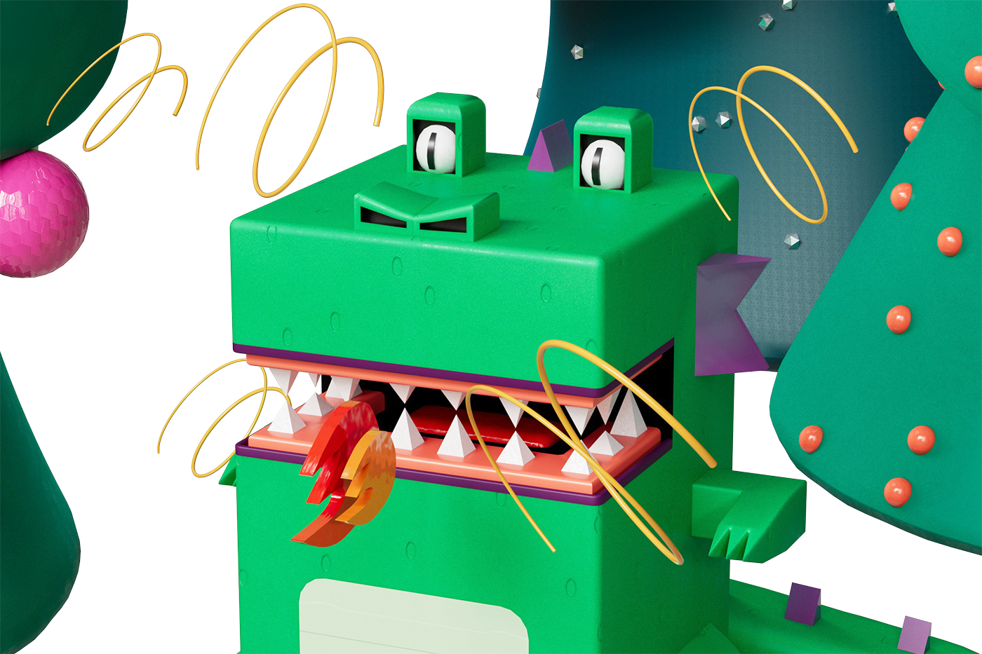 Новогодние драконы — Изображение №3 — Иллюстрация, 3D на Dprofile