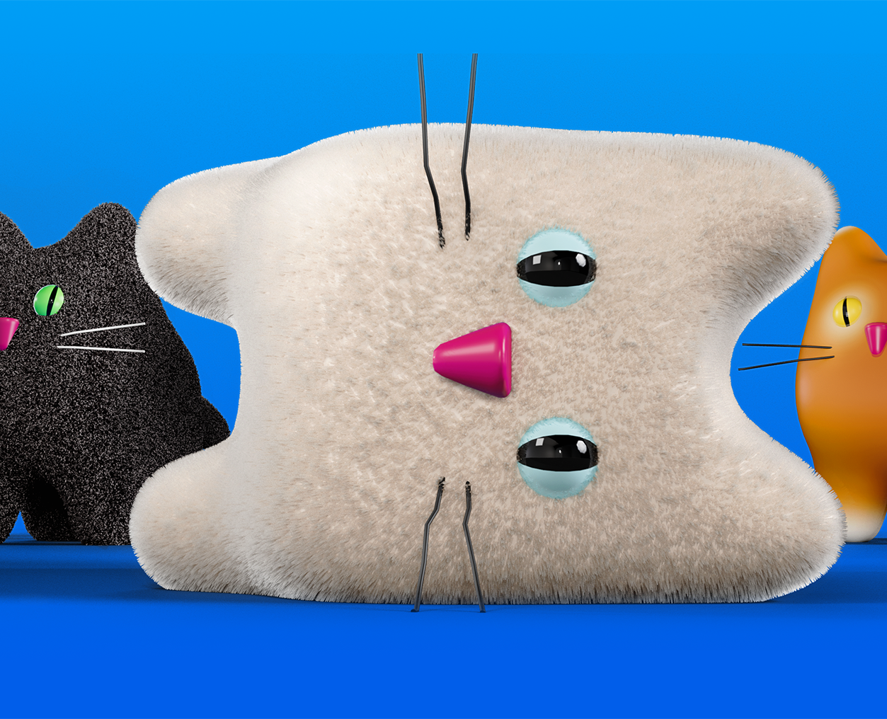 Кошки — Иллюстрация, 3D на Dprofile