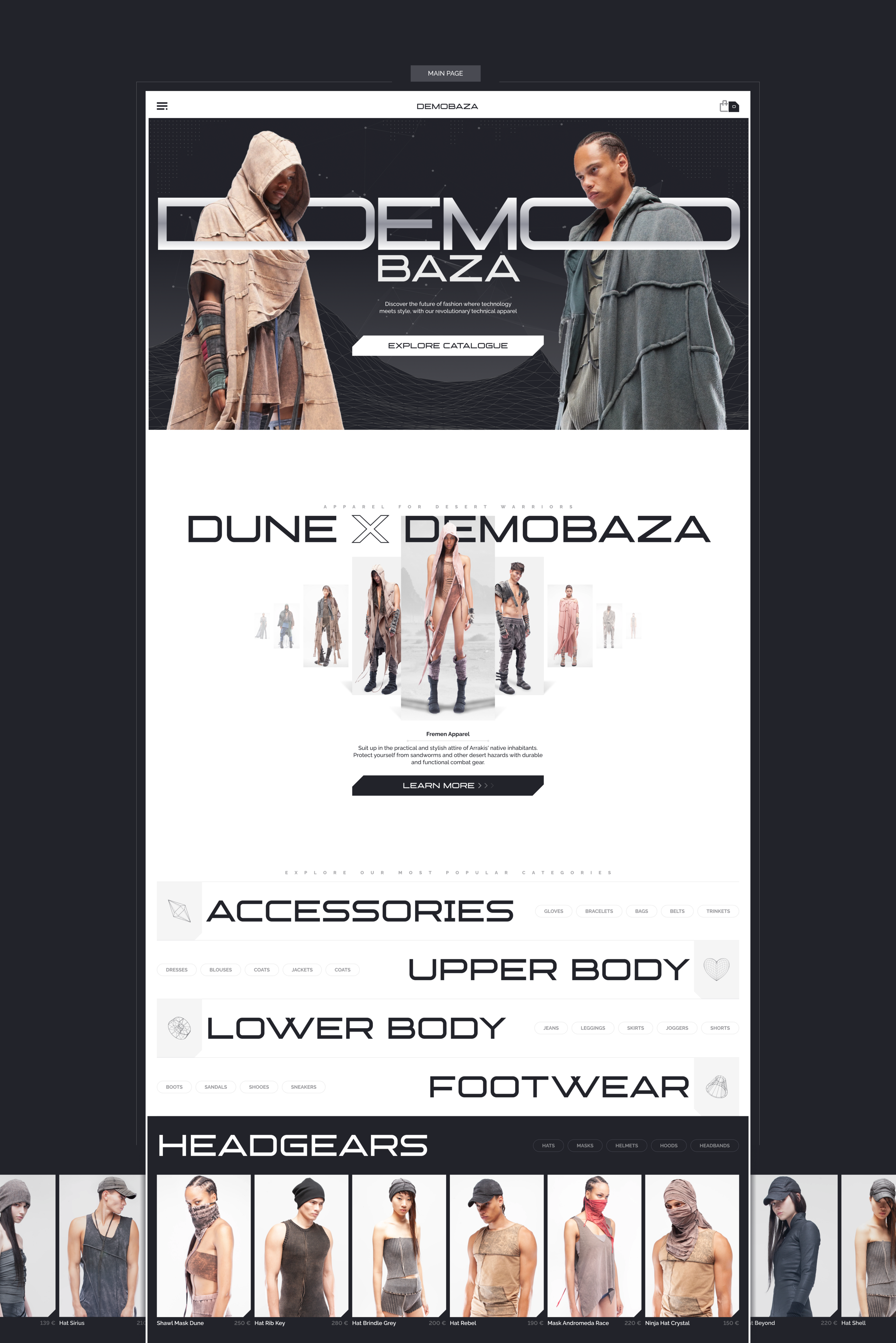 Demobaza | Online store — Изображение №3 — Интерфейсы на Dprofile