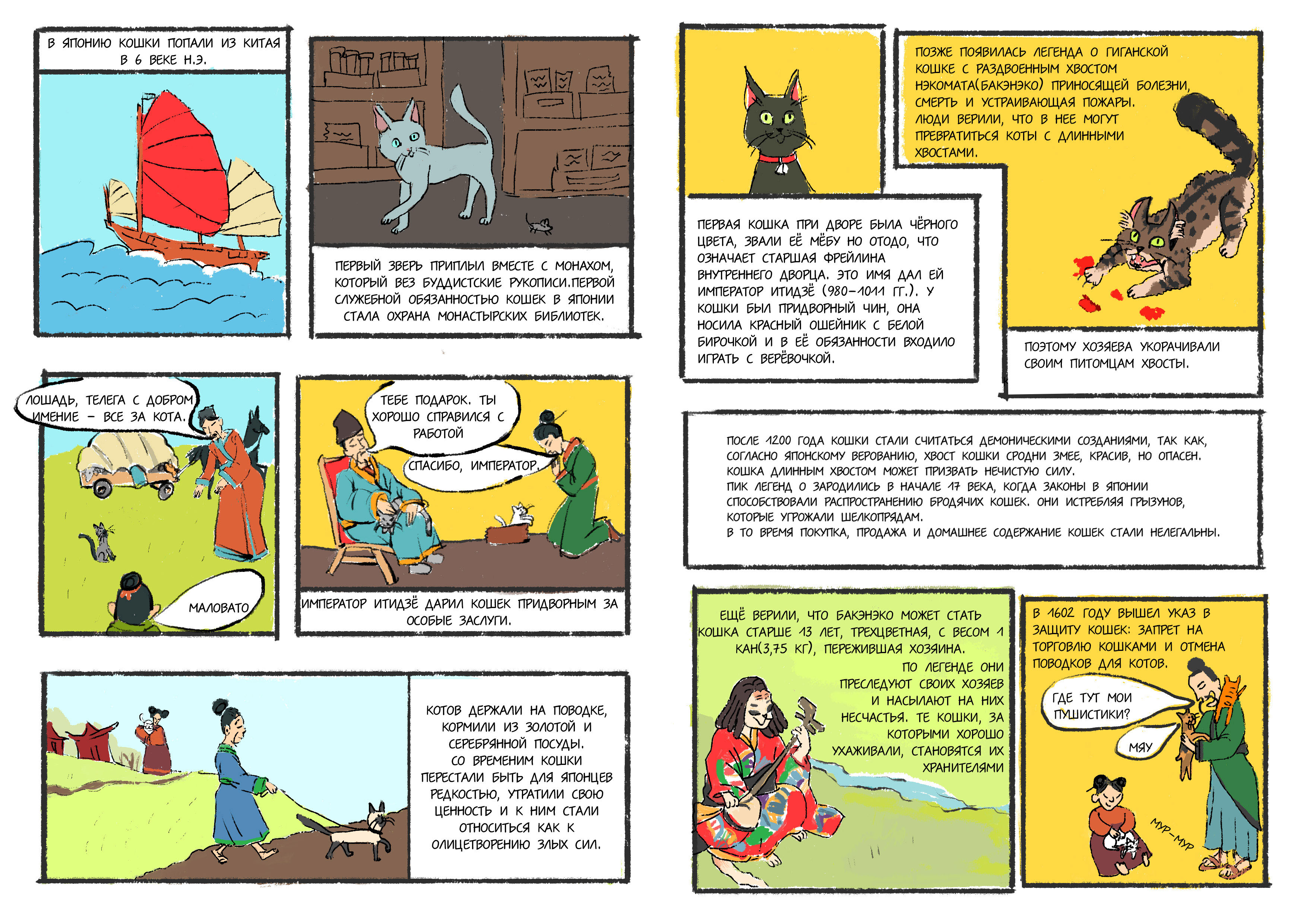 Авторский комикс про кошек — Изображение №2 — Иллюстрация, Анимация на Dprofile