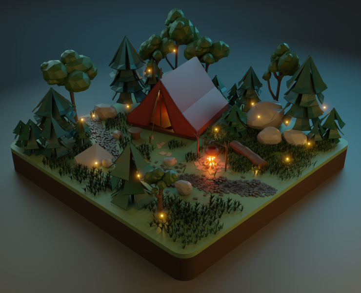 Времена года — Иллюстрация, 3D на Dprofile