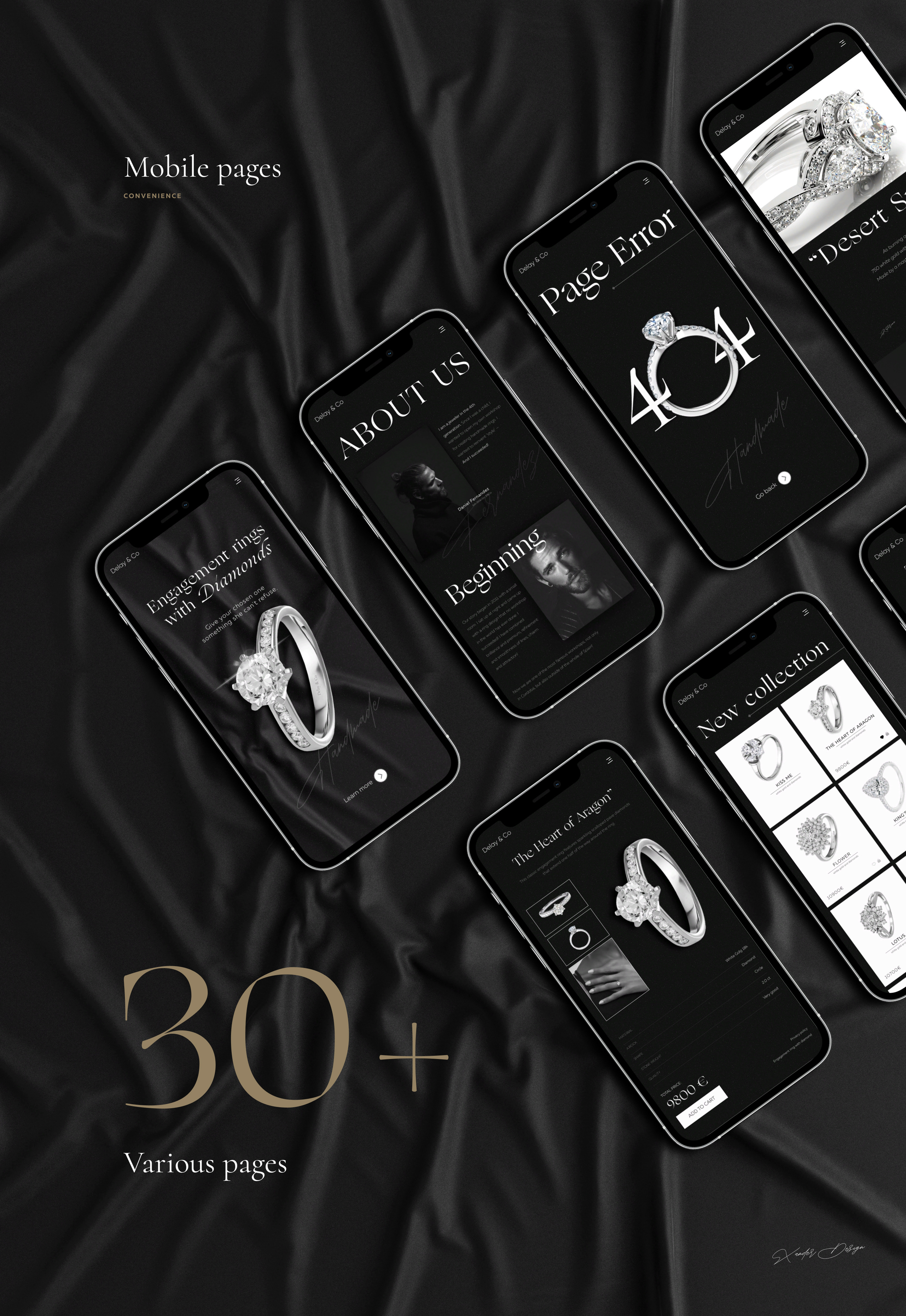Diamond Ring - Online store. Jewelry workshop — Изображение №9 — Брендинг, Графика на Dprofile
