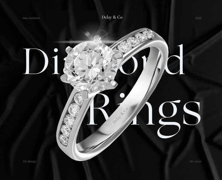 Diamond Ring - Online store. Jewelry workshop — Брендинг, Графика на Dprofile