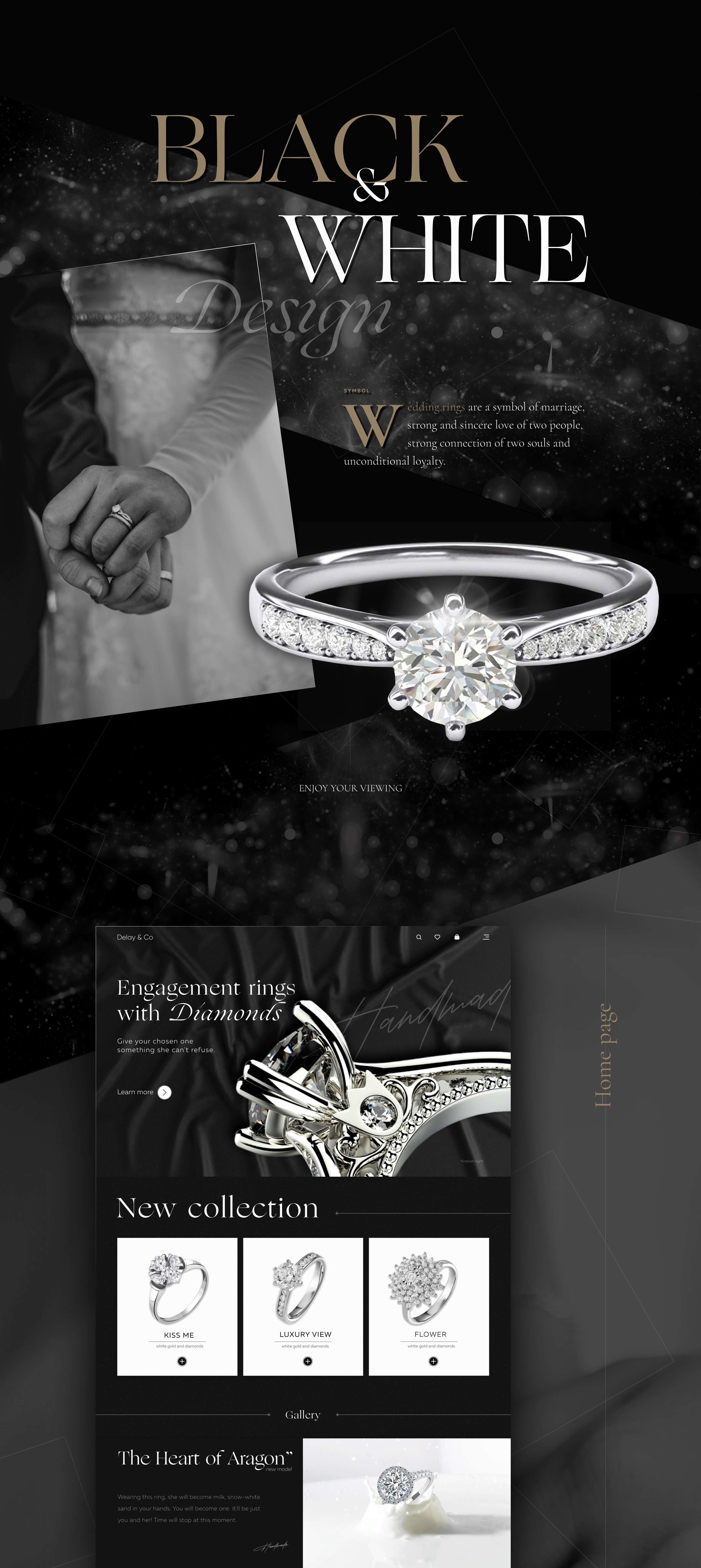 Diamond Ring - Online store. Jewelry workshop — Изображение №4 — Брендинг, Графика на Dprofile