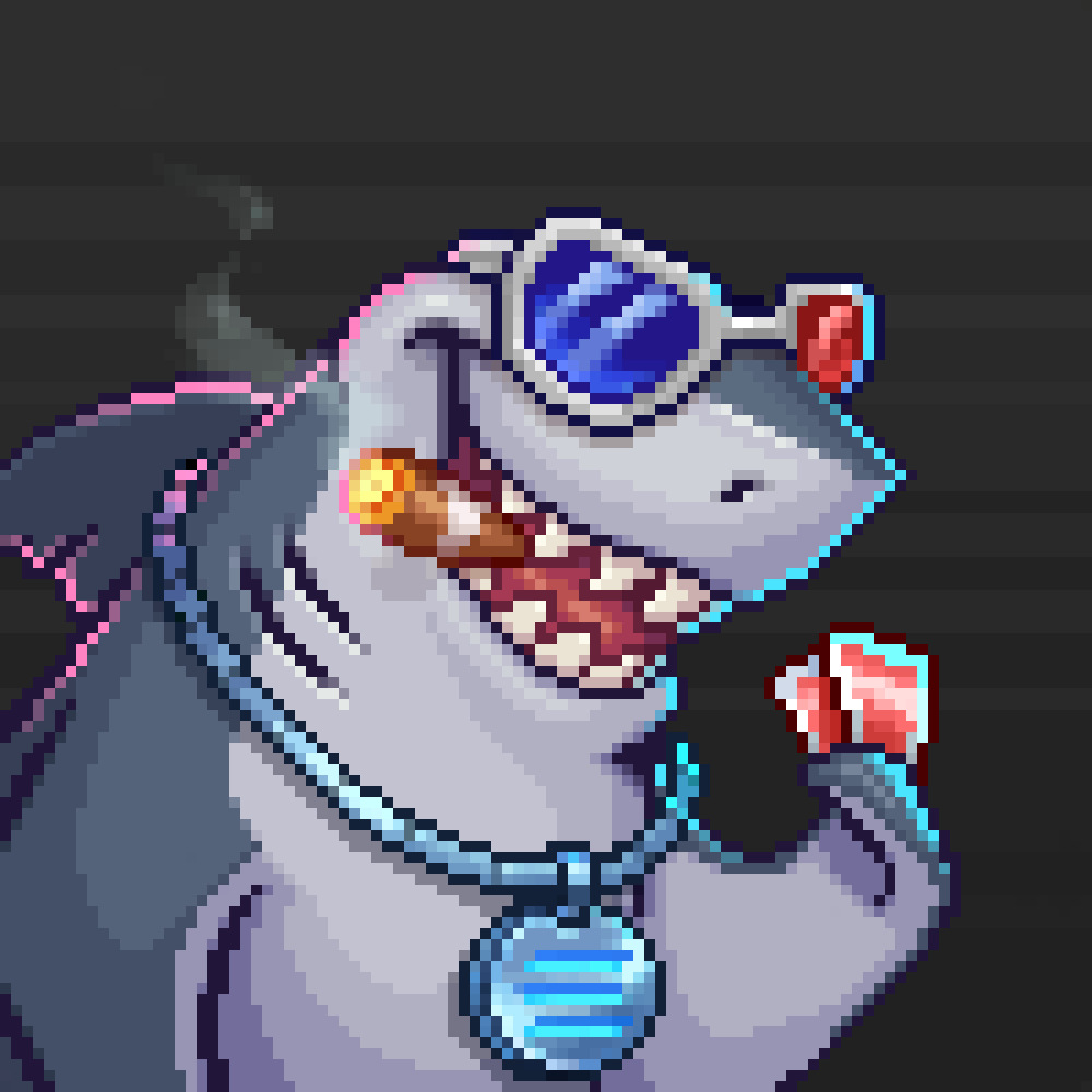 KOTARO SHARCS - NFT PIXEL PROJECT — Изображение №5 — Иллюстрация, Графика на Dprofile