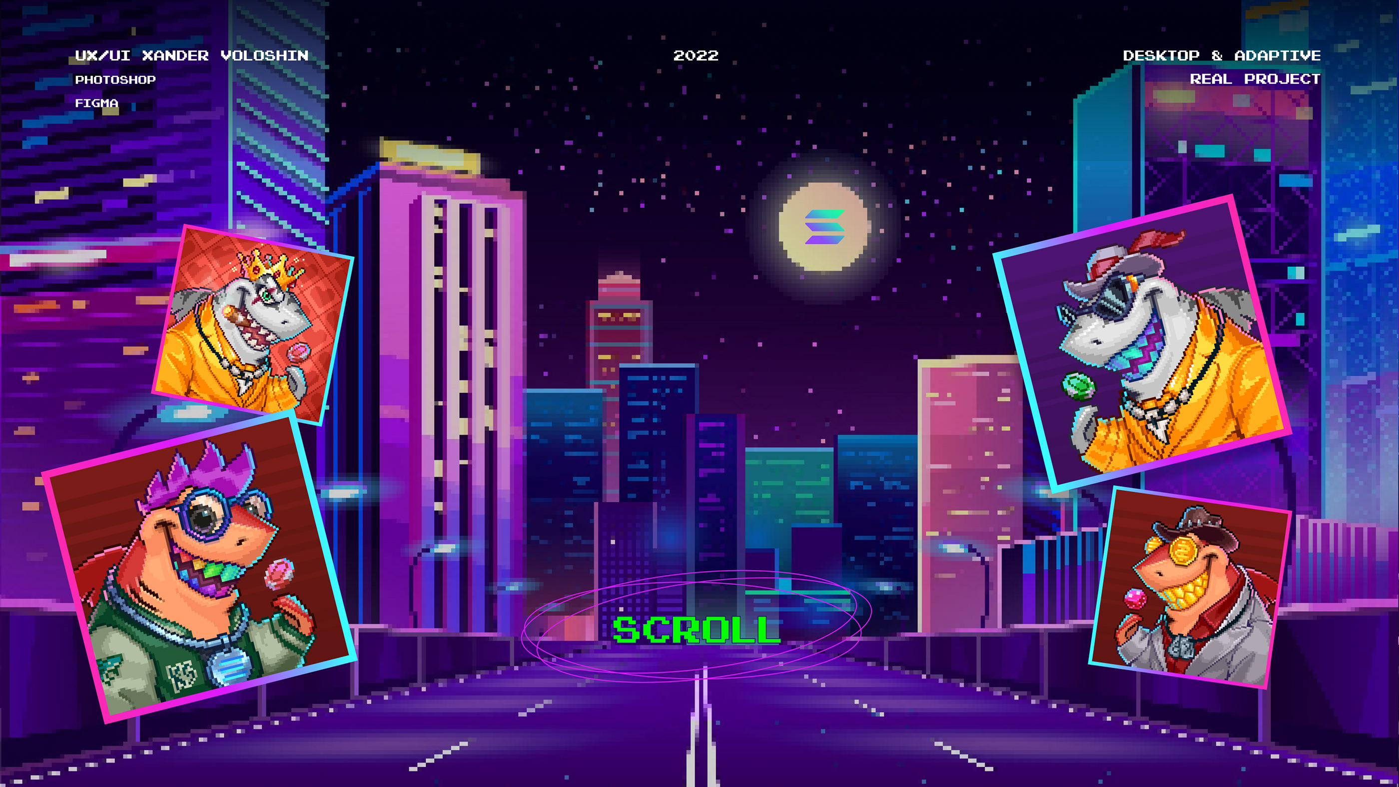 KOTARO SHARCS - NFT PIXEL PROJECT — Изображение №1 — Иллюстрация, Графика на Dprofile